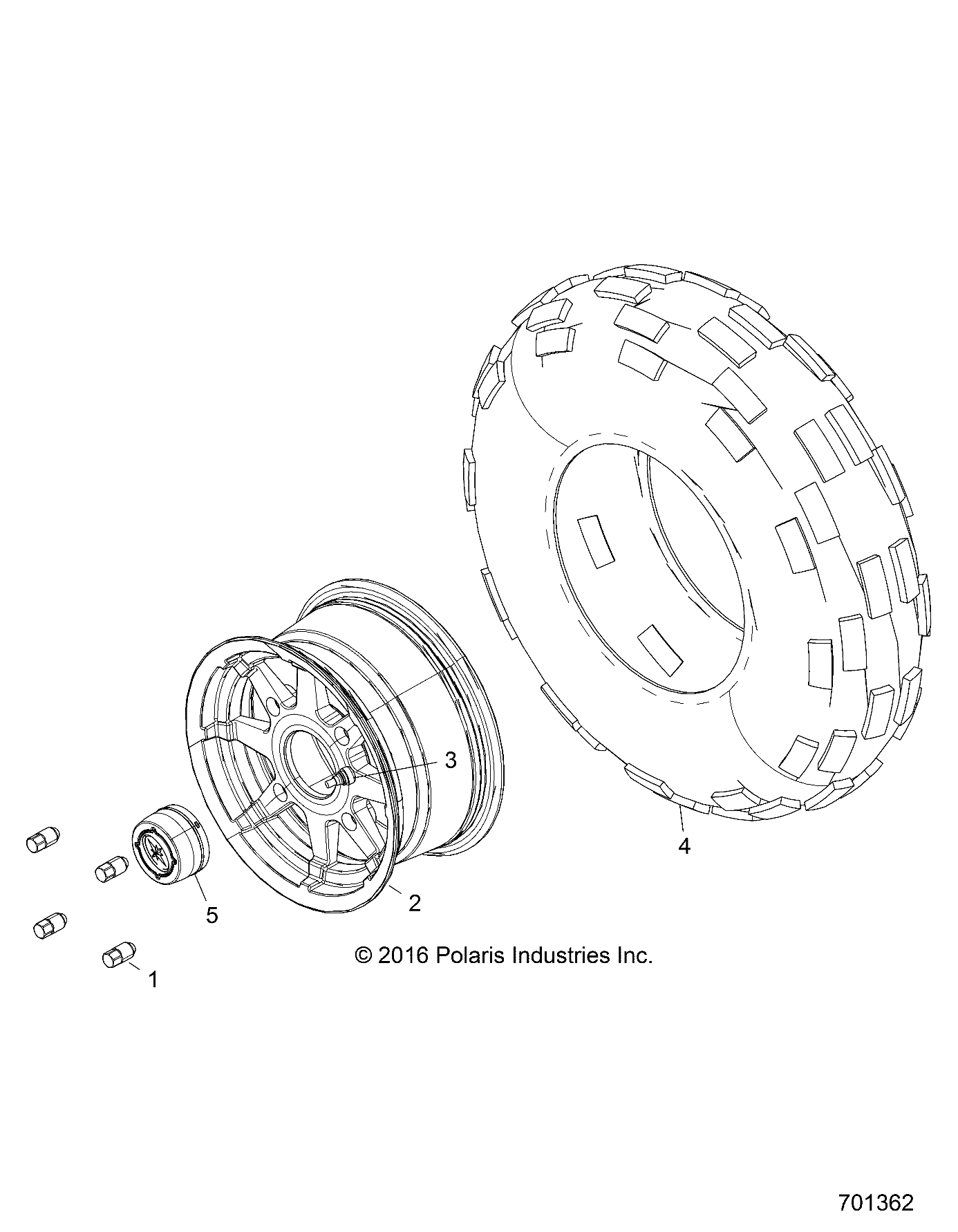 WHEELS, FRONT - Z17VJE57AR (701362)