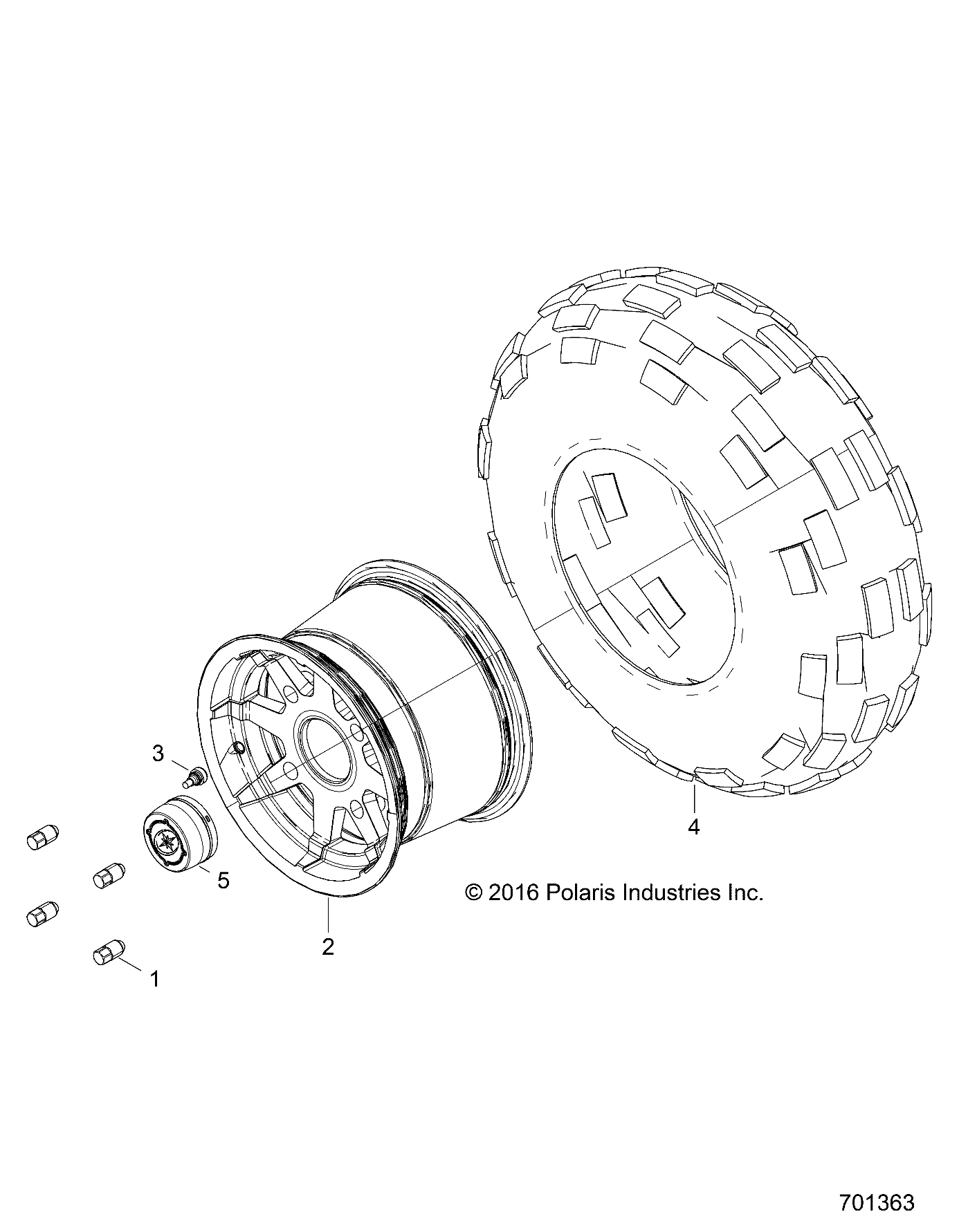 WHEELS, REAR - Z17VJE57AR (701363)