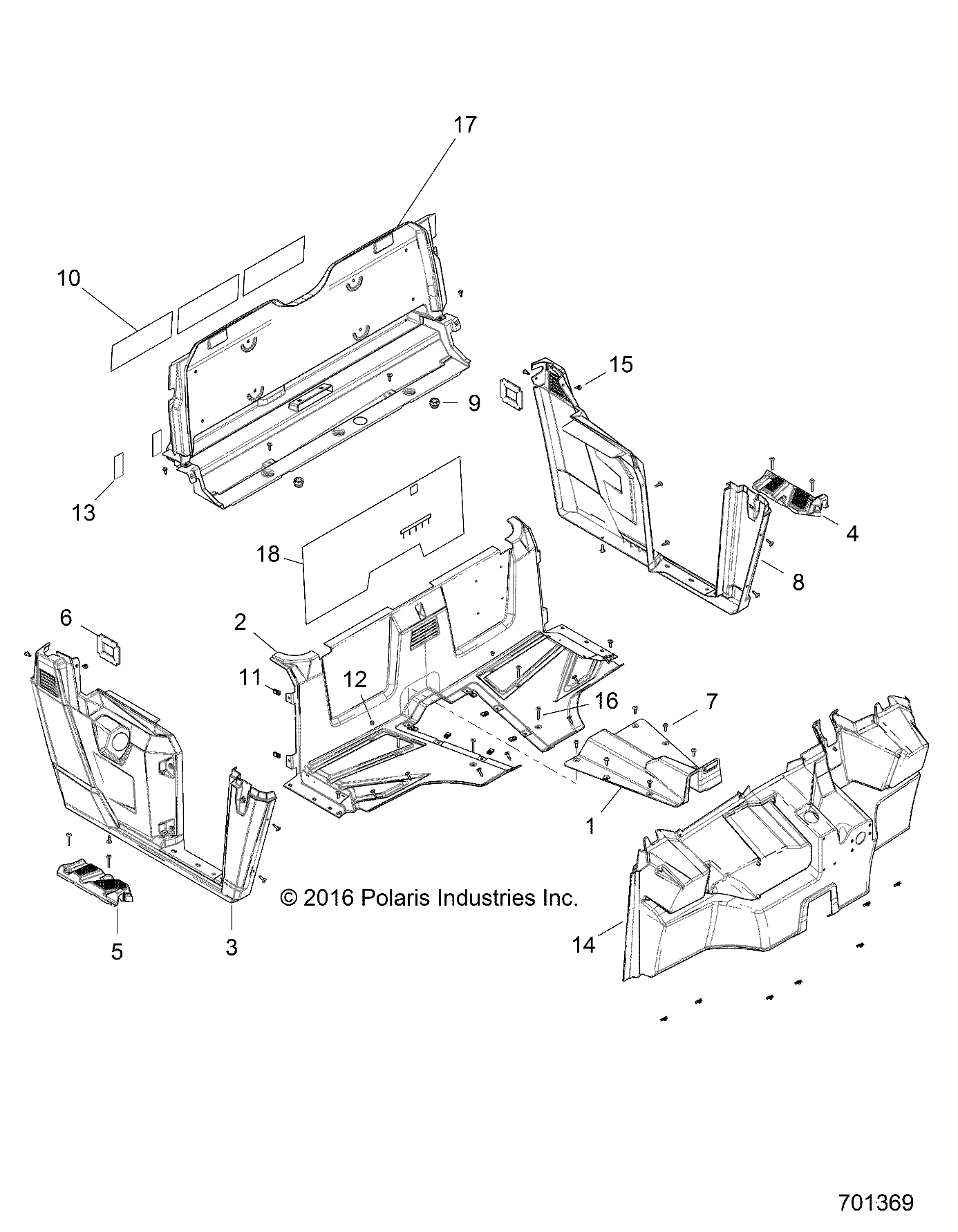 BODY, FLOOR and FENDERS - R17RMA50A4/A1 (701369)