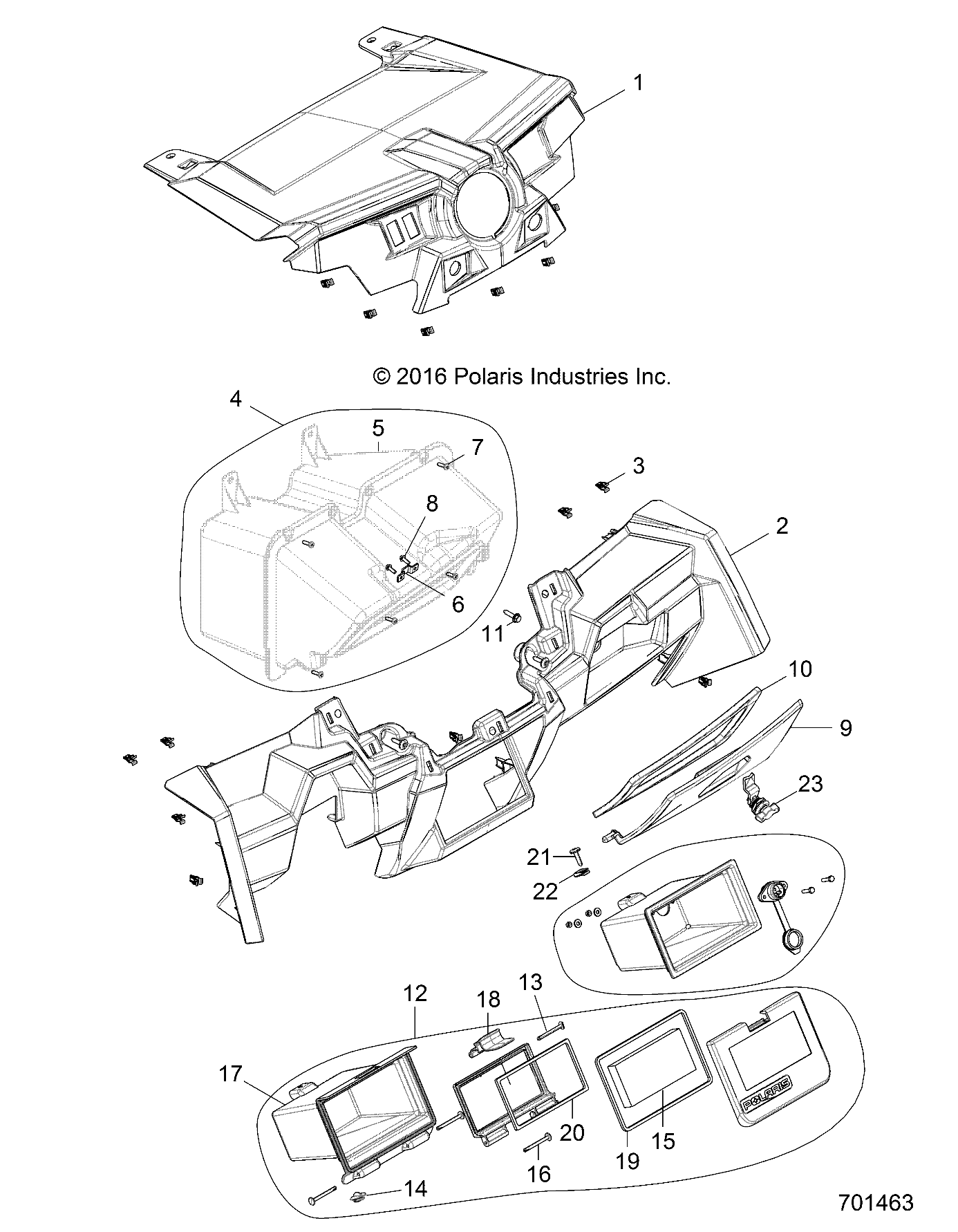 BODY, DASH AND GLOVEBOX - Z18VFE99NK (701463)