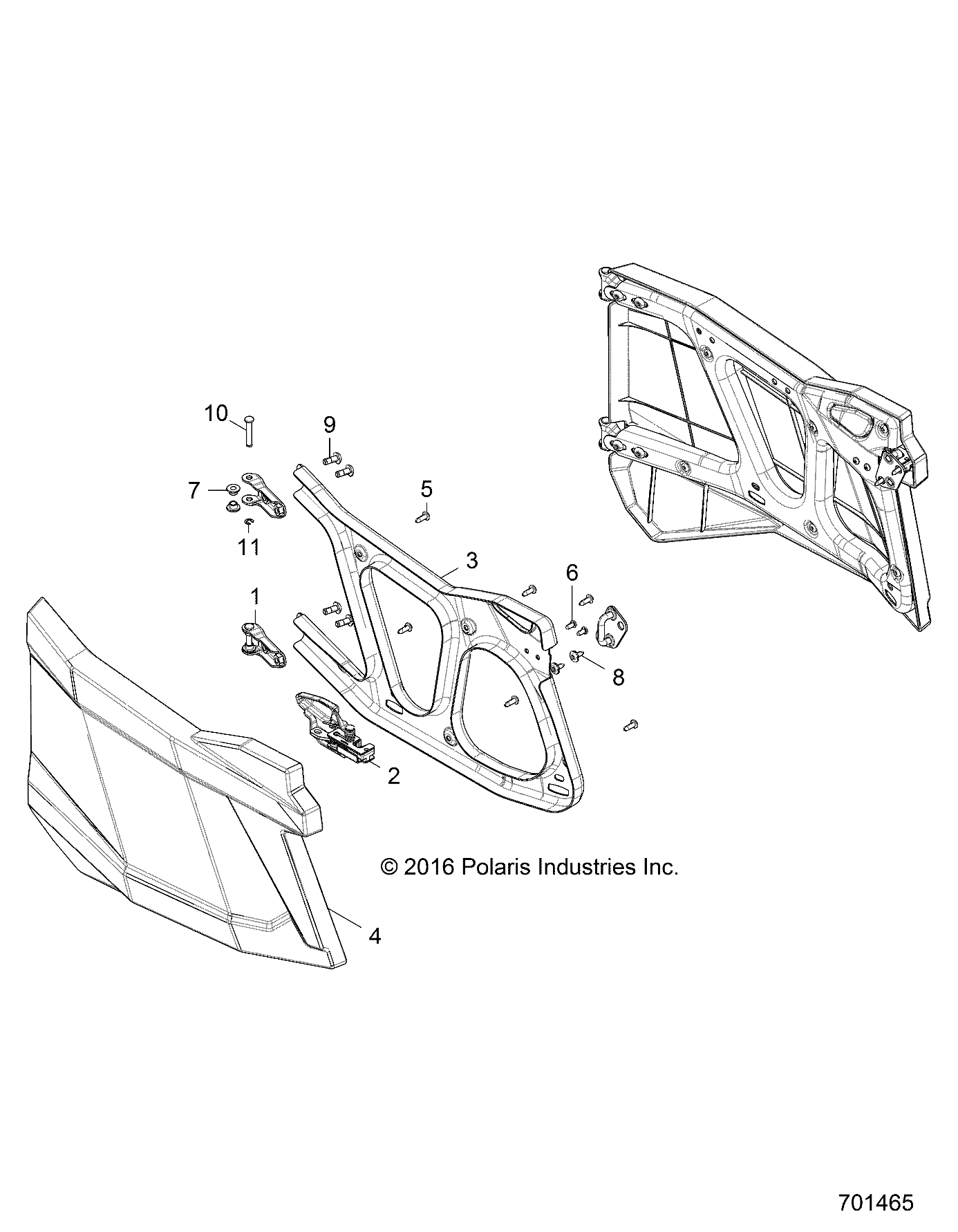 BODY, DOORS, REAR - Z18VFE99NK (701465)