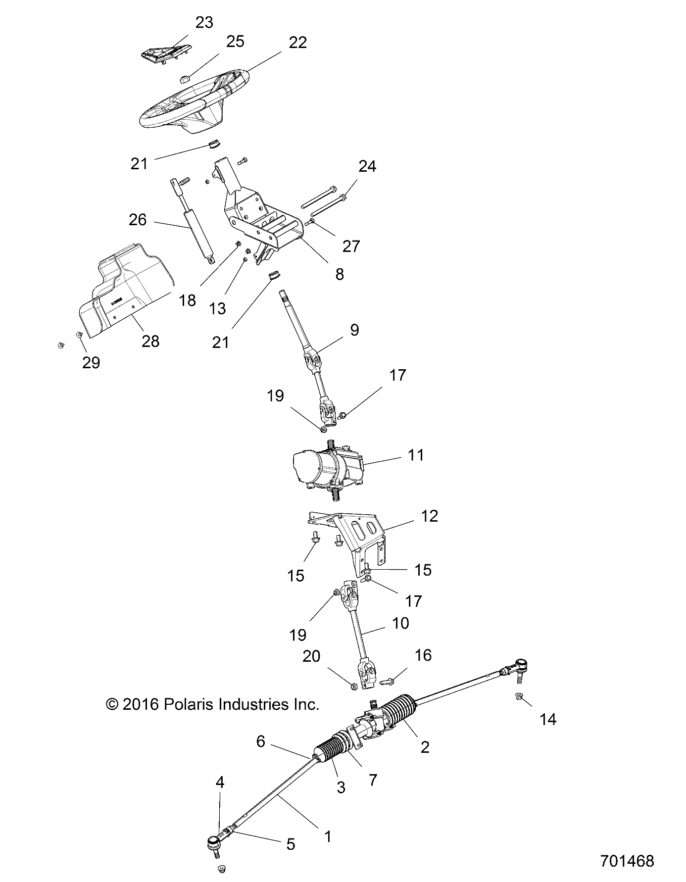 STEERING, POWER STEERING ASM. - Z17VFE99NM (701468)