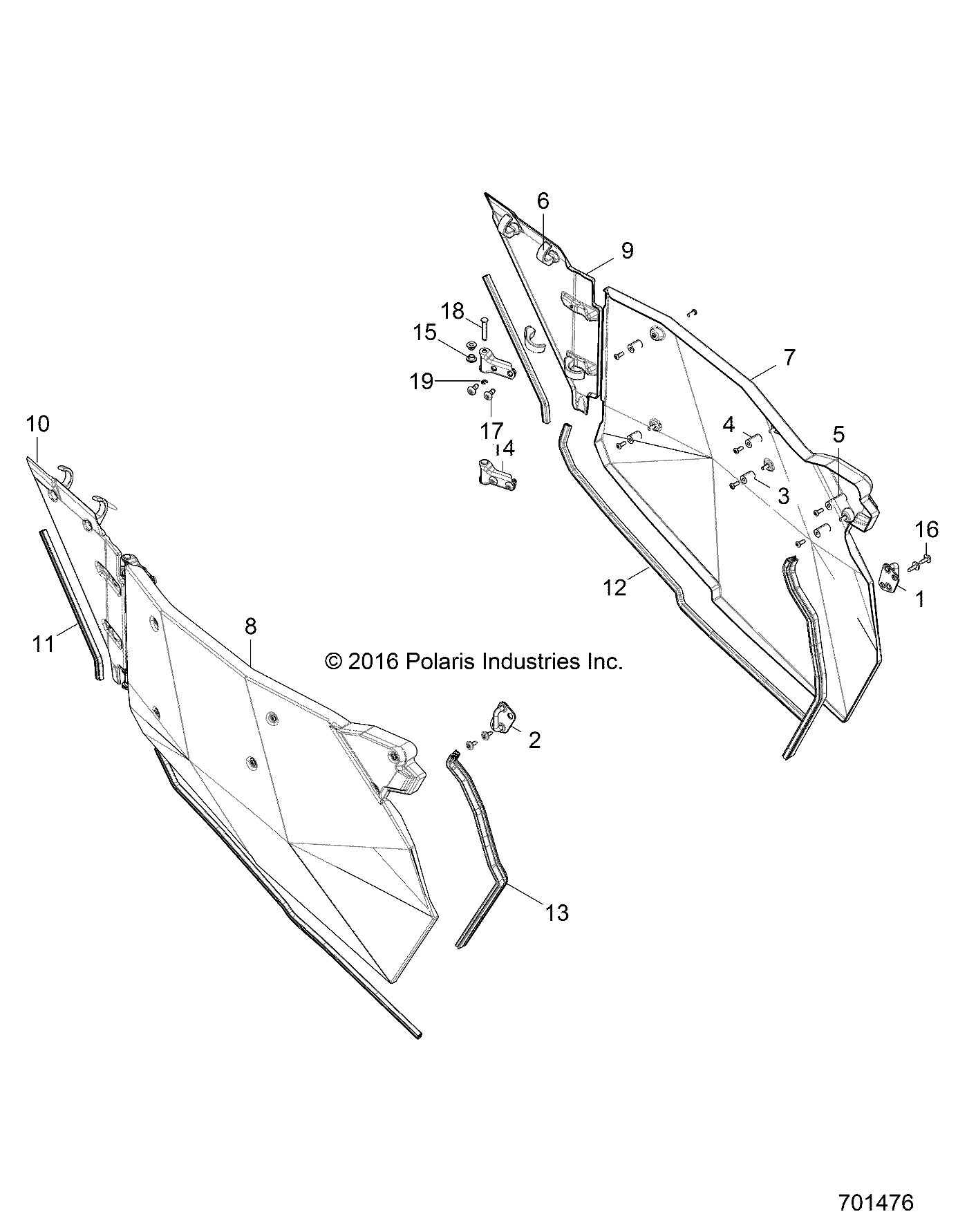 BODY, DOORS - Z17VDE92NG (701476)