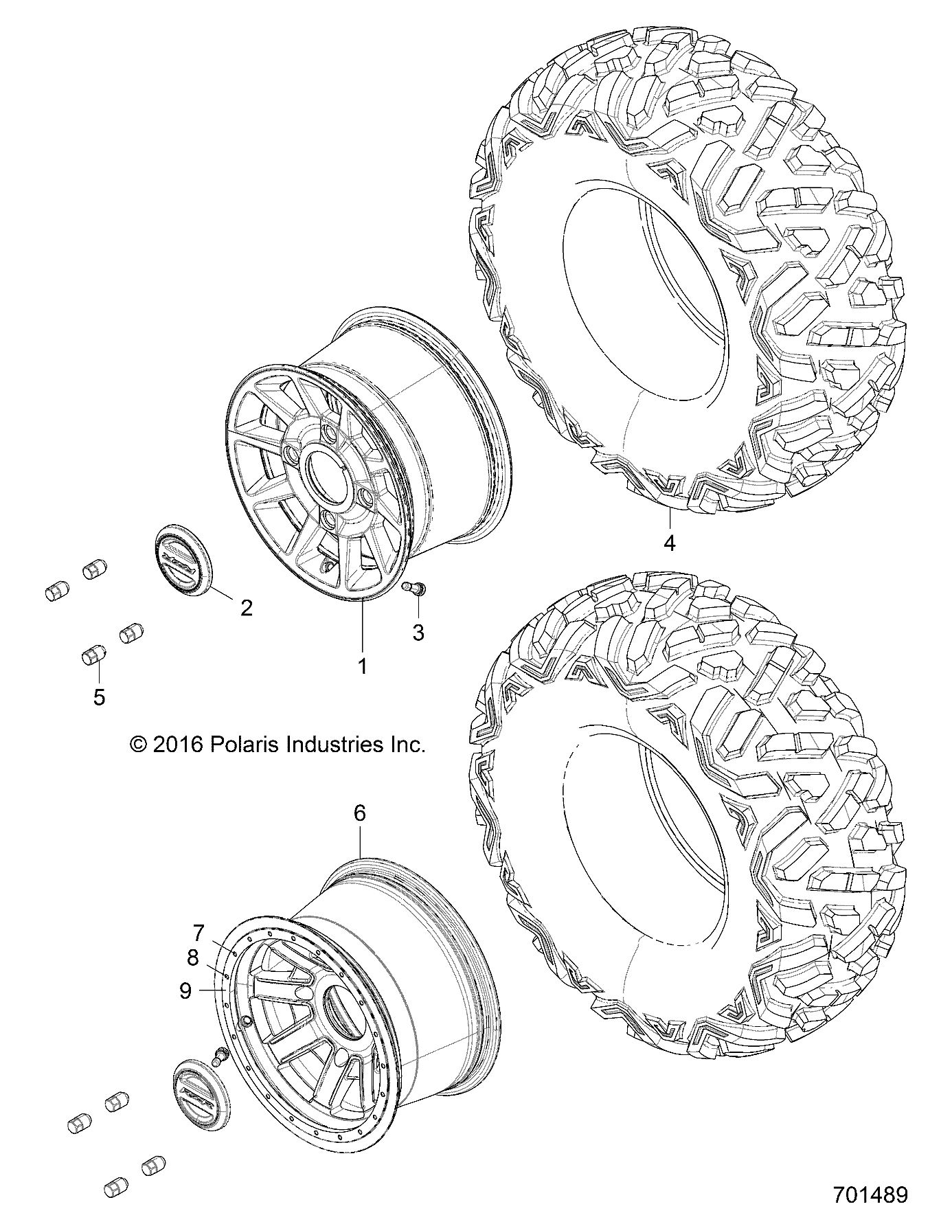 WHEELS, REAR - Z17VDE92NG/NM/NK (701489)