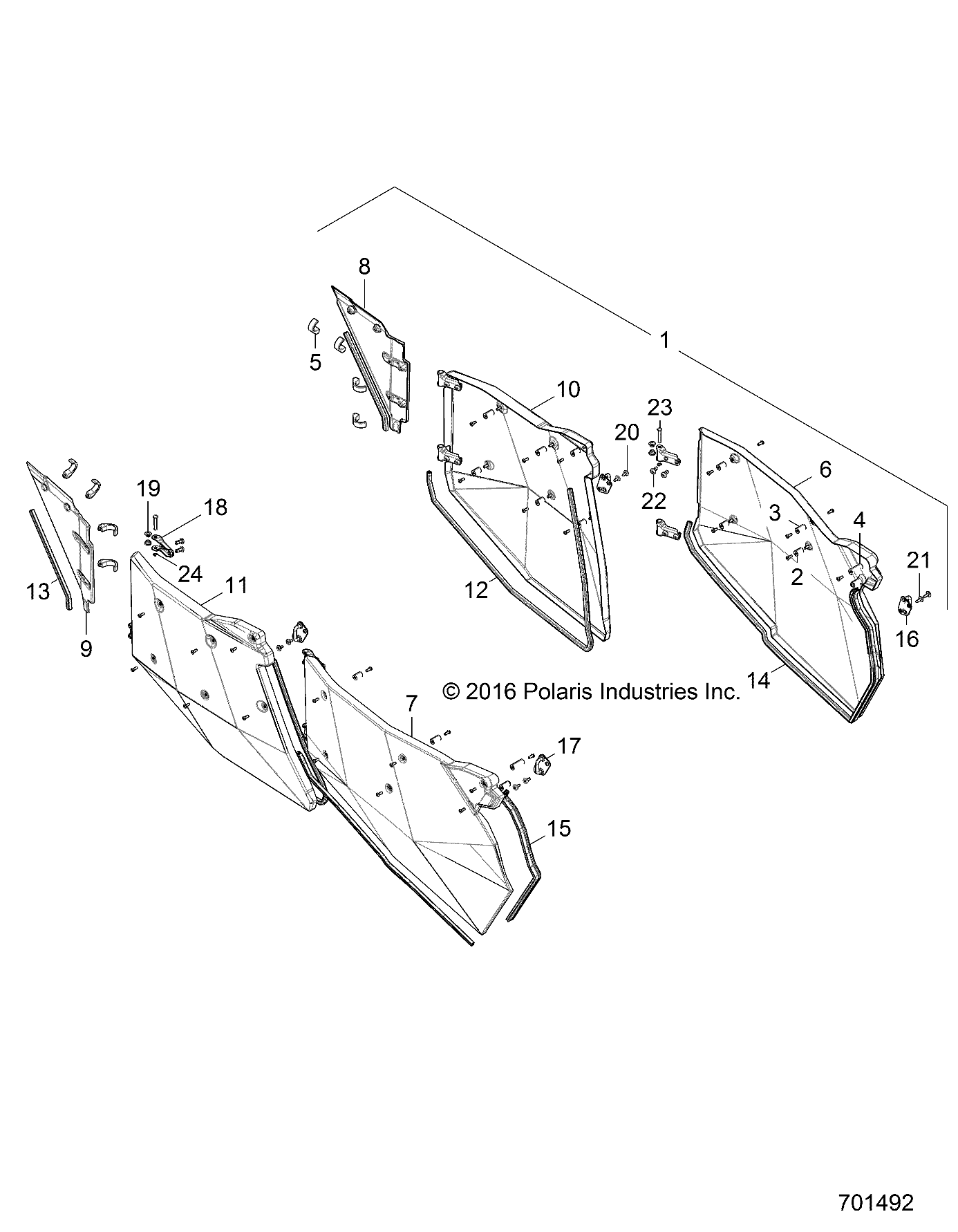 BODY, DOORS - Z17VFE92NG (701492)