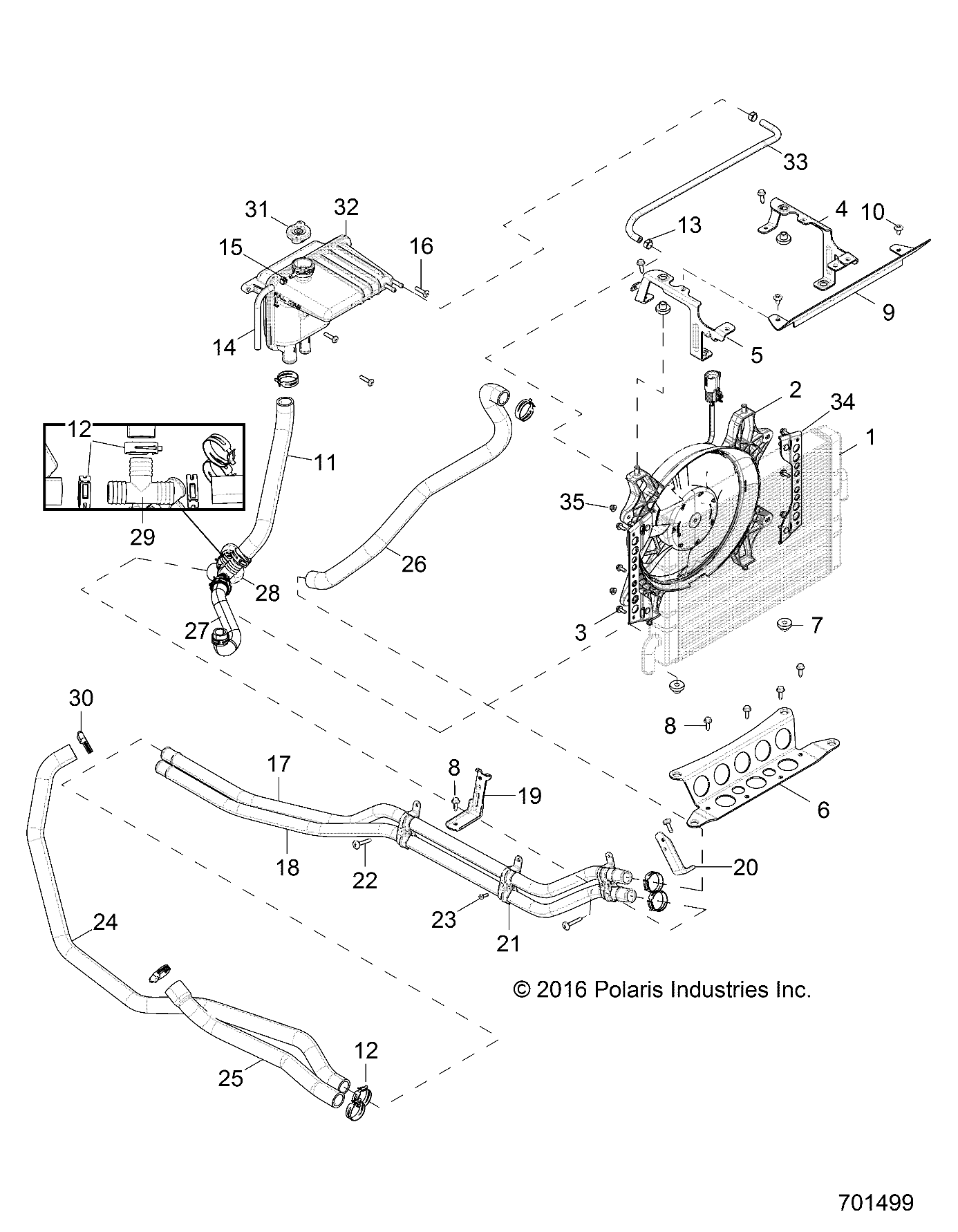 ENGINE, COOLING SYSTEM - Z18VDE92NB/NU/LNK (701499)