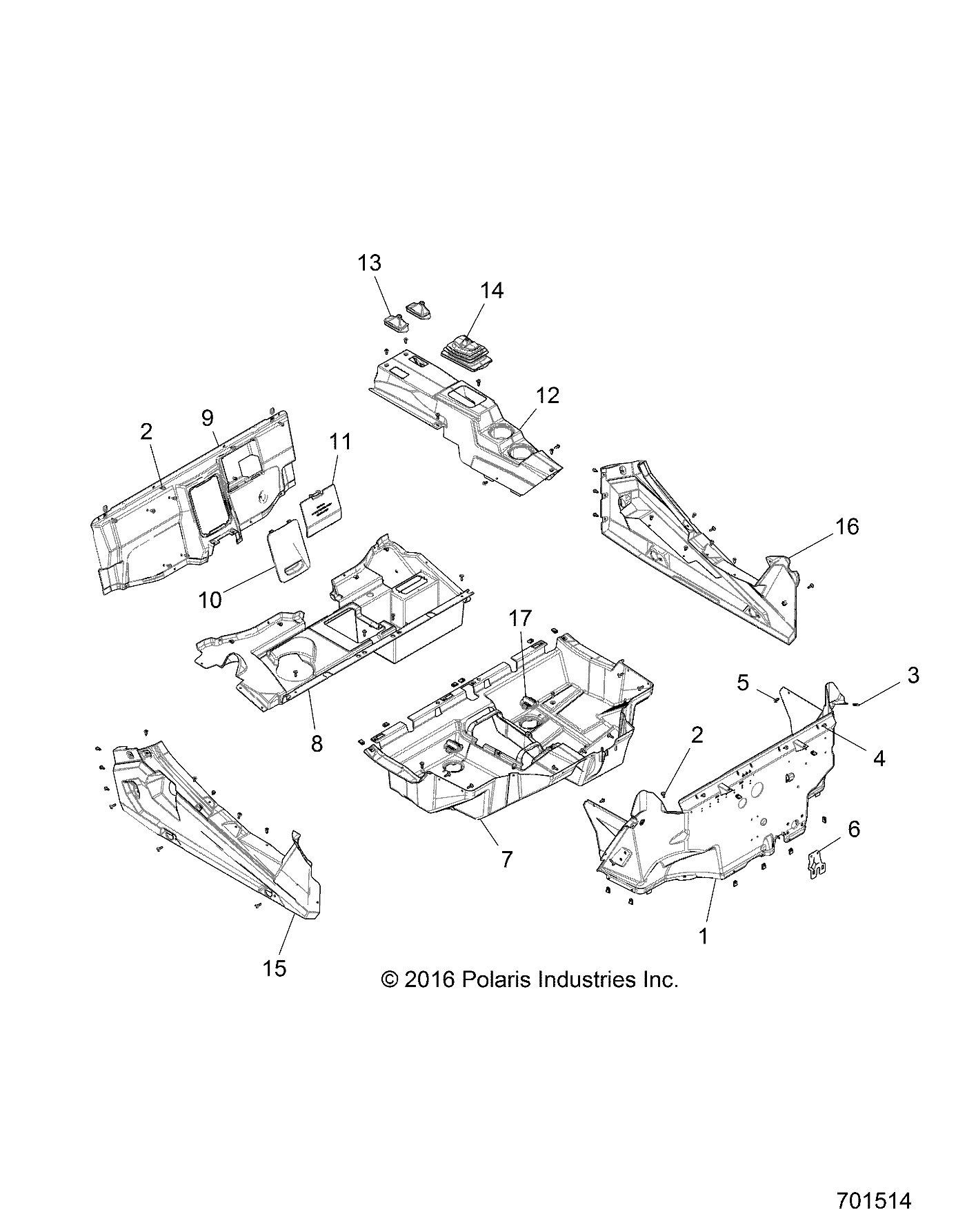 BODY, FLOOR and ROCKER PANELS - Z17VDE99NM (701514)