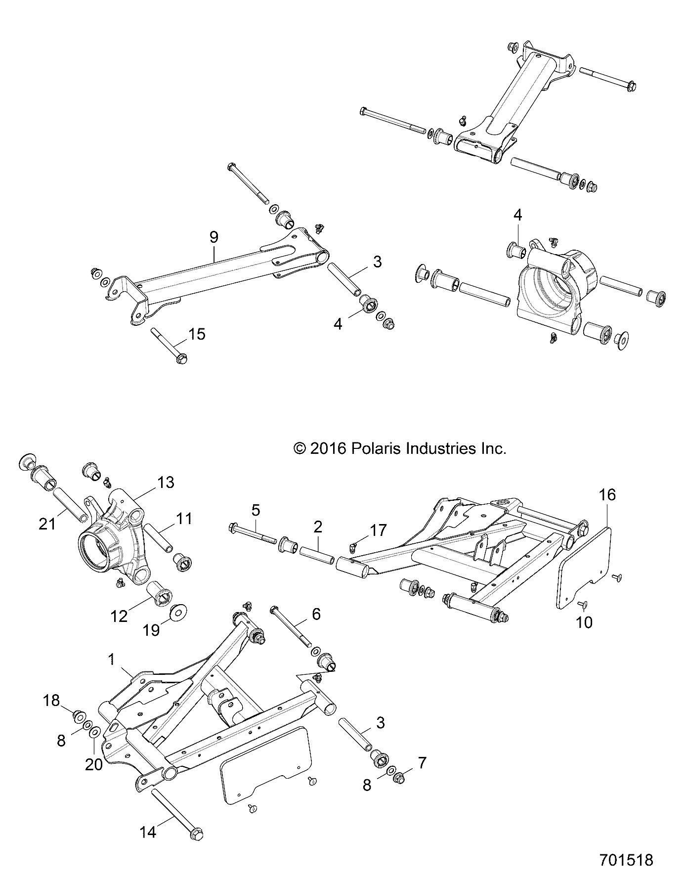 SUSPENSION, REAR CONTROL ARMS - Z15VBA87AJ/LJ/E87AK/AM/AT/LT/AL/AV (701518)