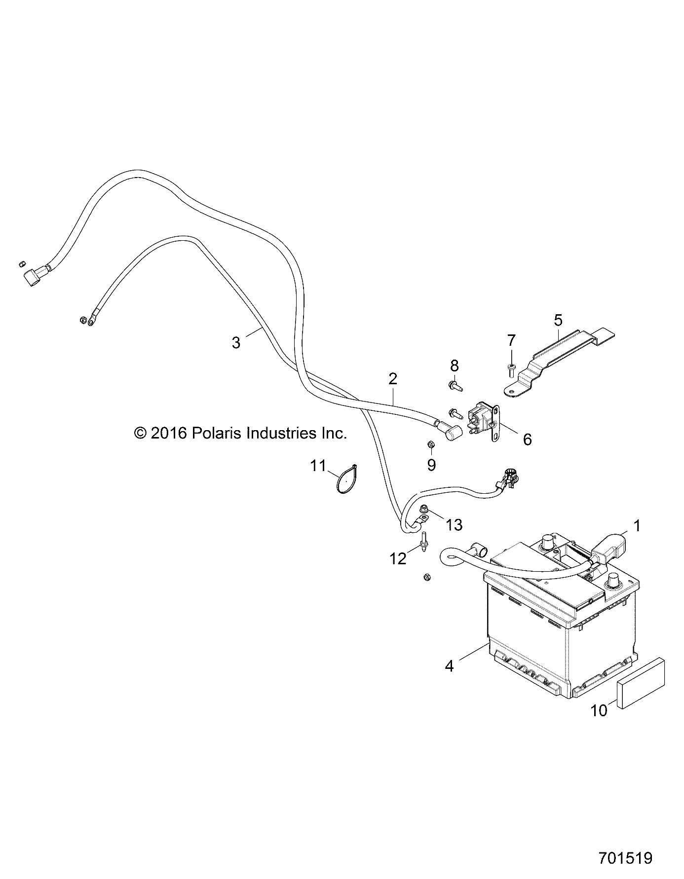 ELECTRICAL, BATTERY - Z17VDE99NM (701519)