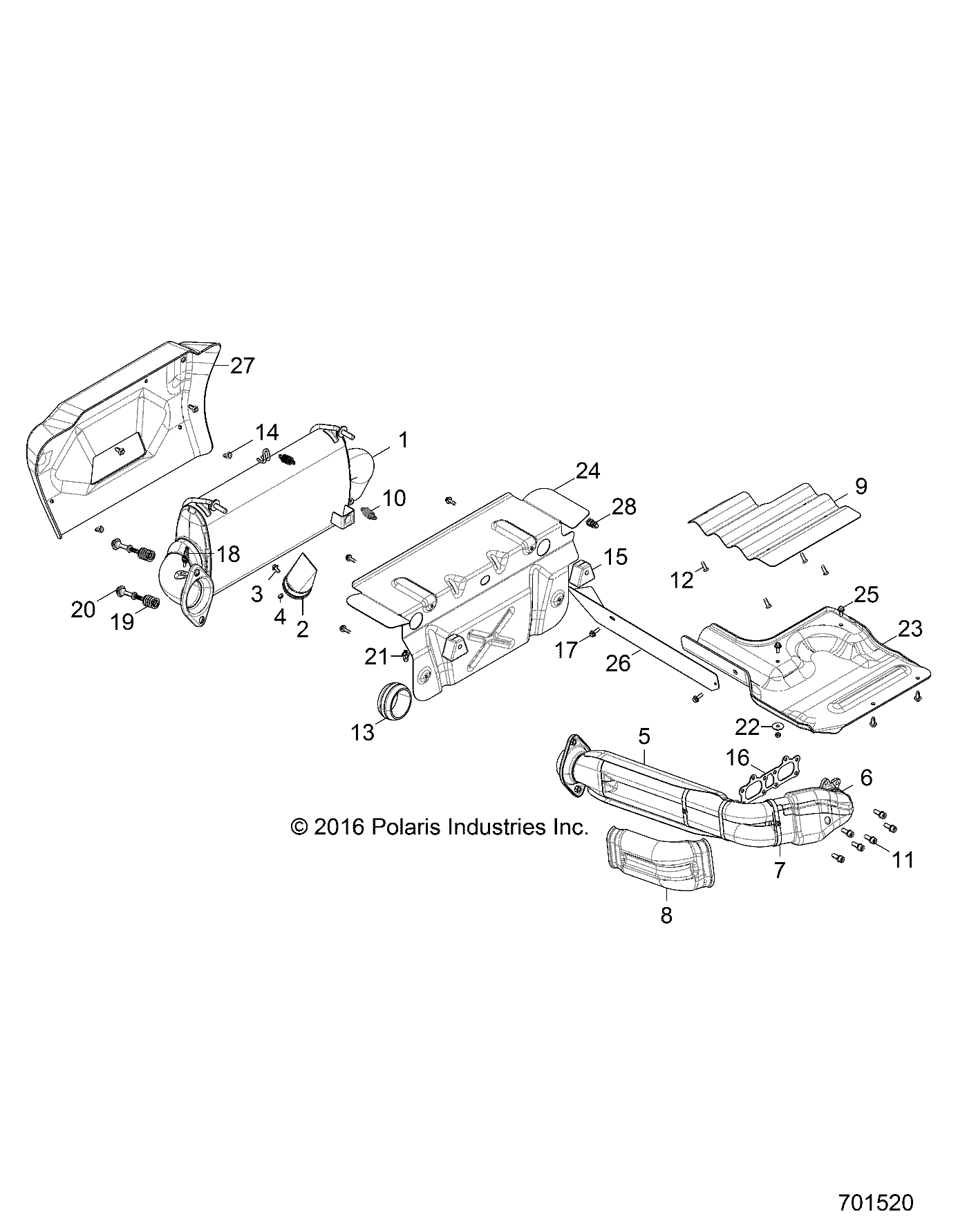 ENGINE, EXHAUST SYSTEM - Z17VD_99AB/AK/AM/AW/LW/AZ/AP (701520)