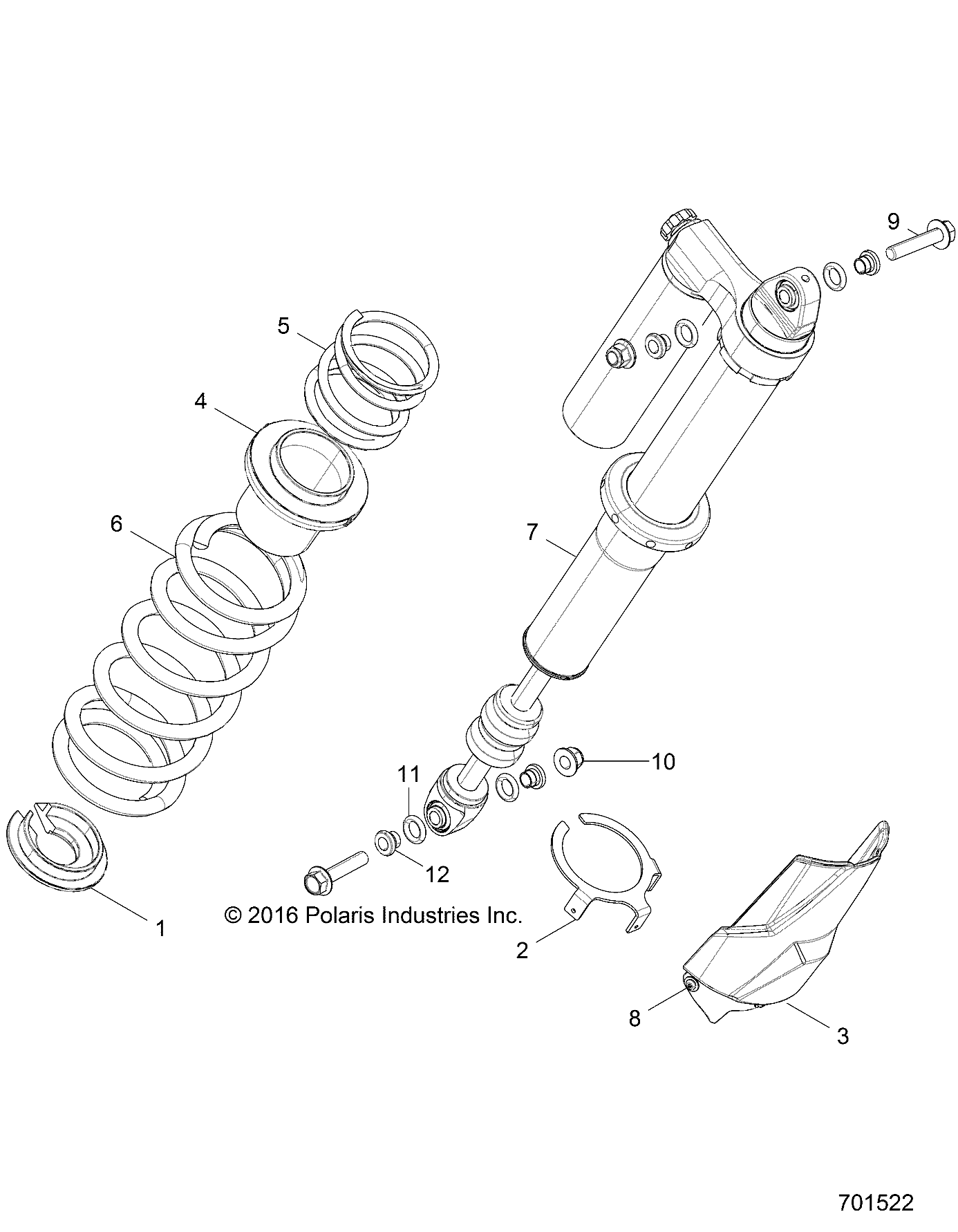 SUSPENSION, REAR SHOCK MOUNTING - Z17VDE99NM (701522)