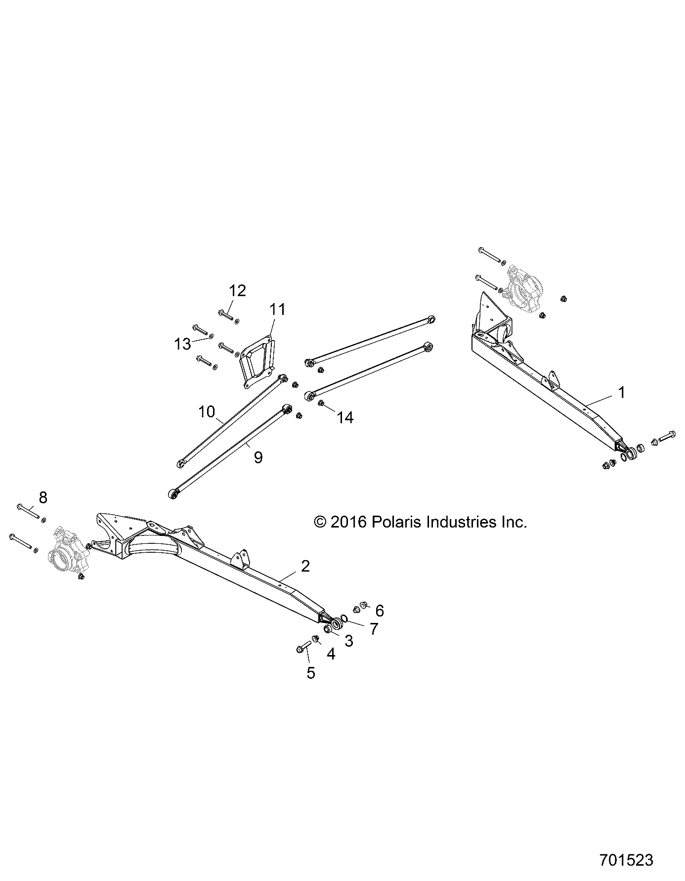 SUSPENSION, REAR CONTROL ARMS - Z17VDE99NM (701523)