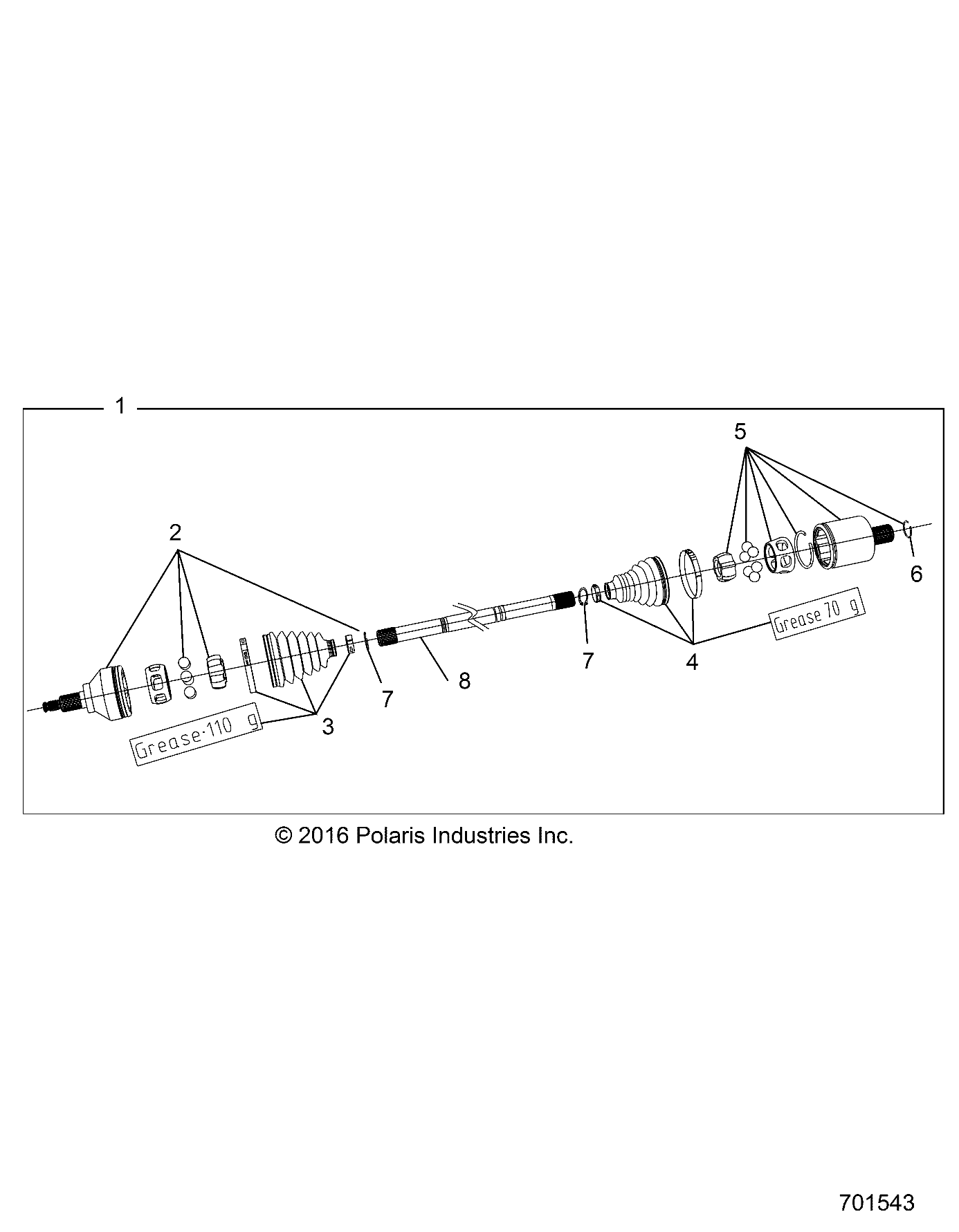 DRIVE TRAIN, FRONT HALF SHAFT - R19RRB99A9/B9 (701543)