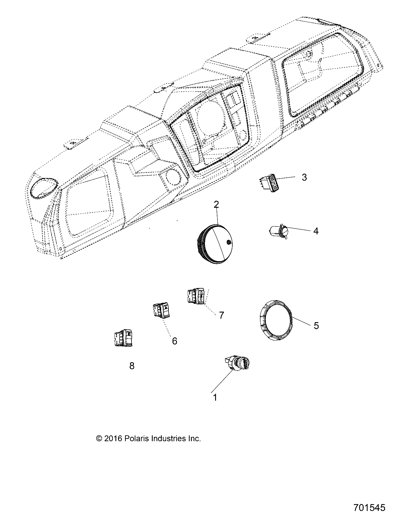 ELECTRICAL, DASH INSTRUMENTS and CONTROLS - R16RMA57F1/N1/EFH/SF1/2N1 (701545)