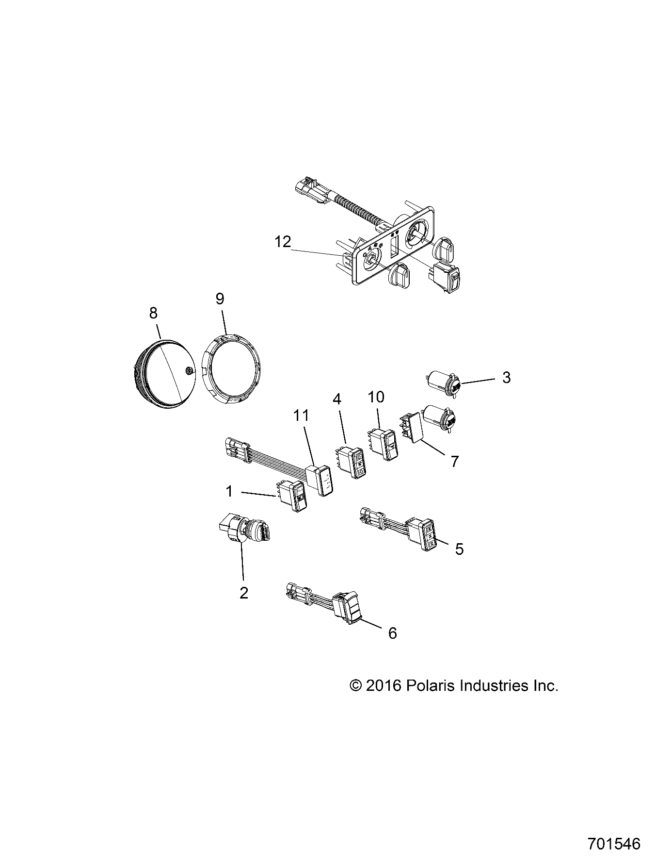 ELECTRICAL, DASH CONTROLS - R17RT_99 ALL OPTIONS (701546)