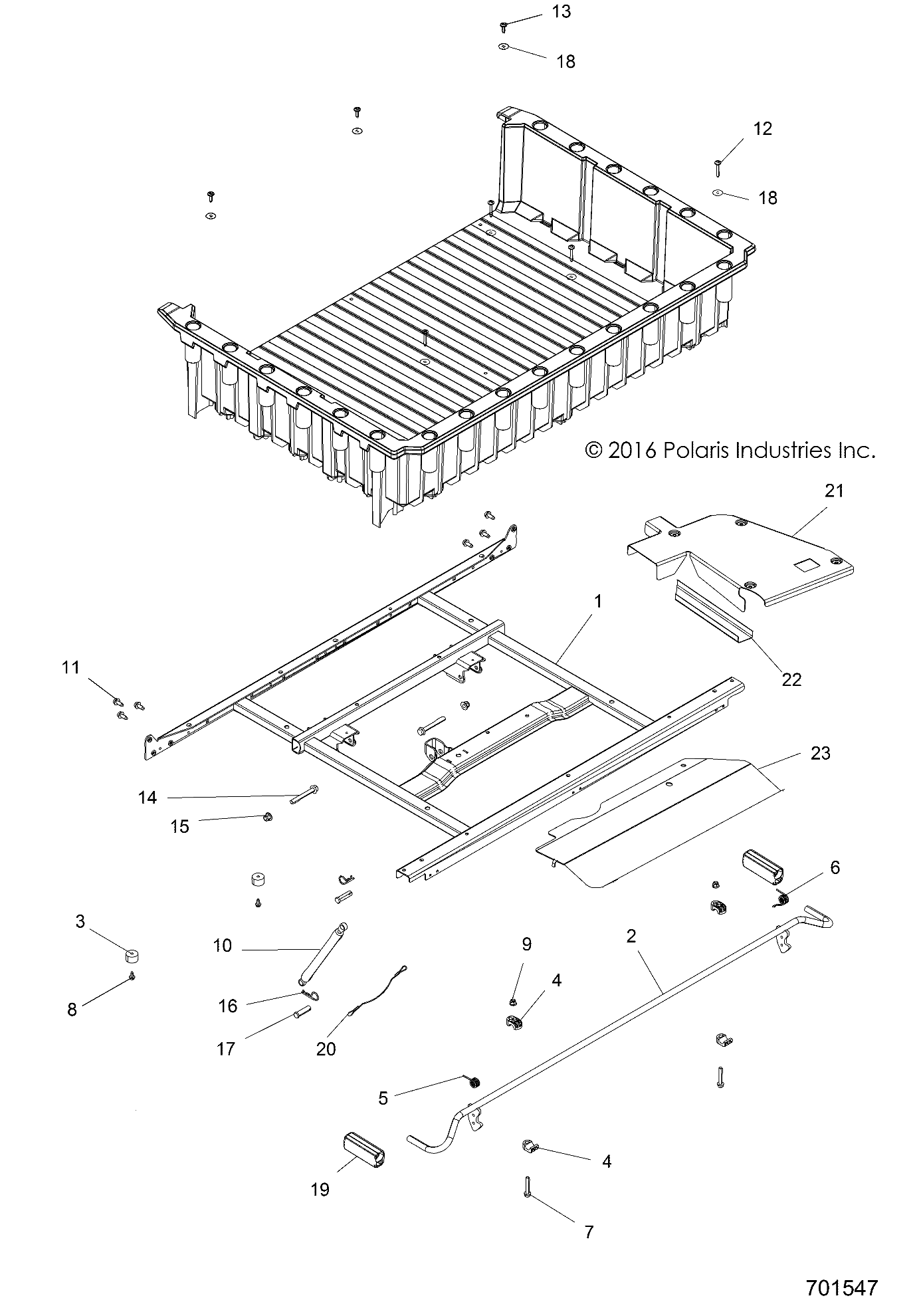 BODY, BOX MOUNTING and LATCH - R17RT_99 ALL OPTIONS (701547)