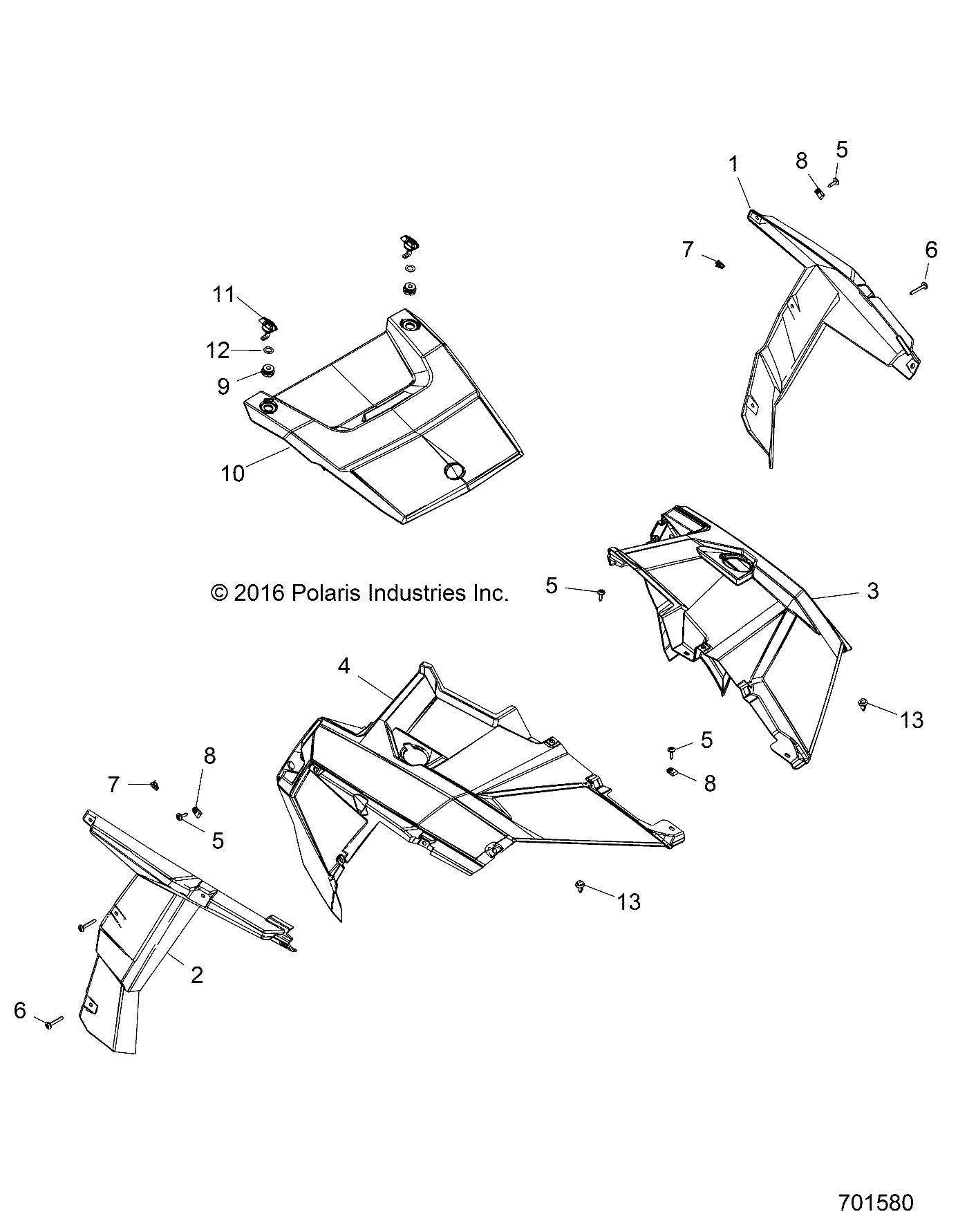 BODY, HOOD AND FRONT BODY WORK - Z17VAE87NK (701580)