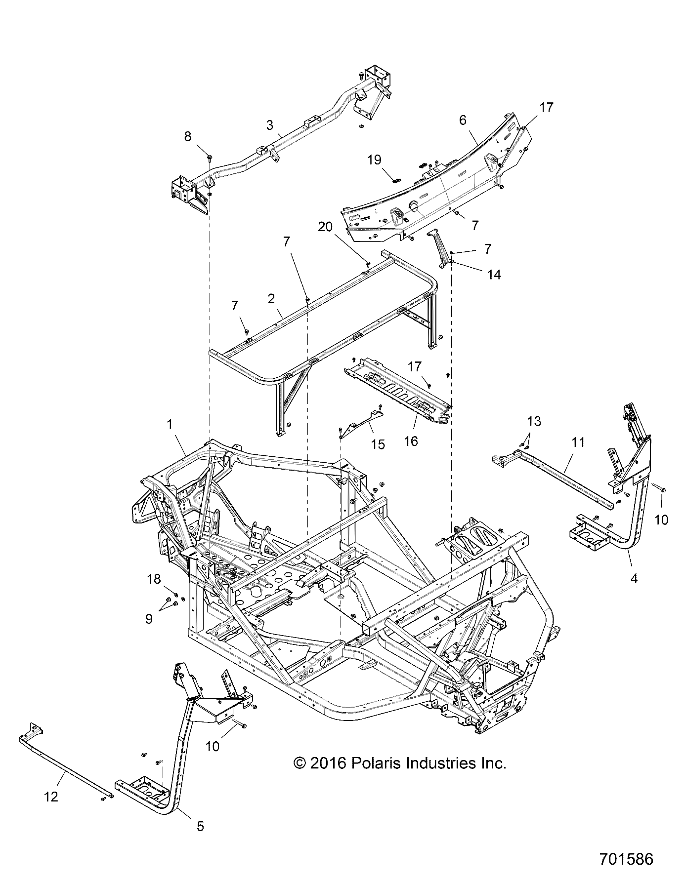 CHASSIS, MAIN FRAME - R19RT_87 ALL OPTIONS (701586)