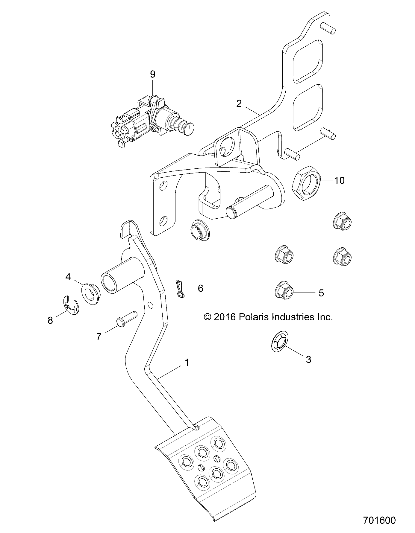 BRAKES, PEDAL AND MASTER CYLINDER - Z18VDS99CK (701600)