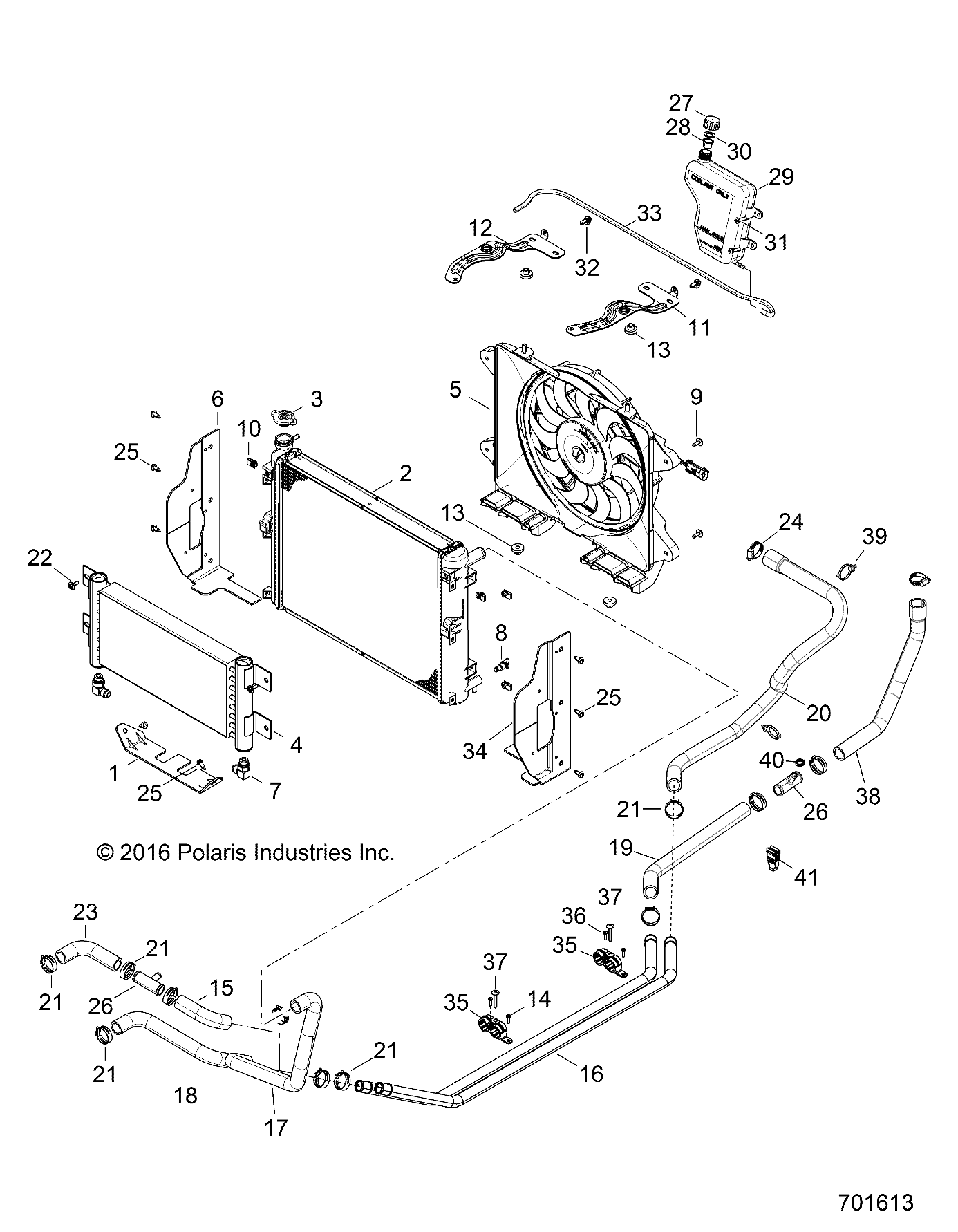 ENGINE, COOLING SYSTEM - R17B1PD1AA/2P (701613)