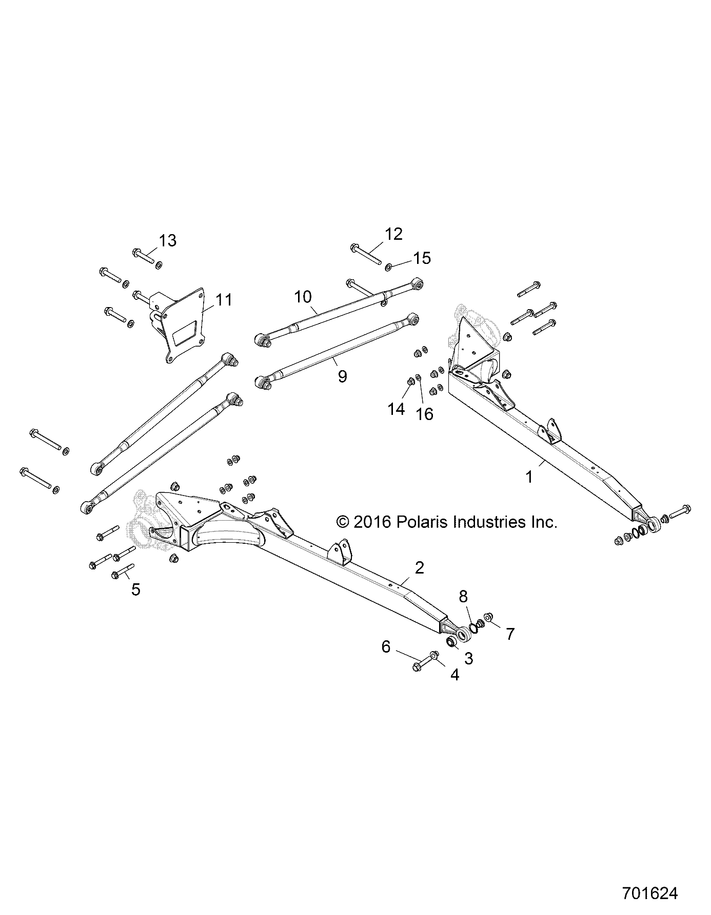 SUSPENSION, REAR CONTROL ARMS - Z17VDS92CM (701624)