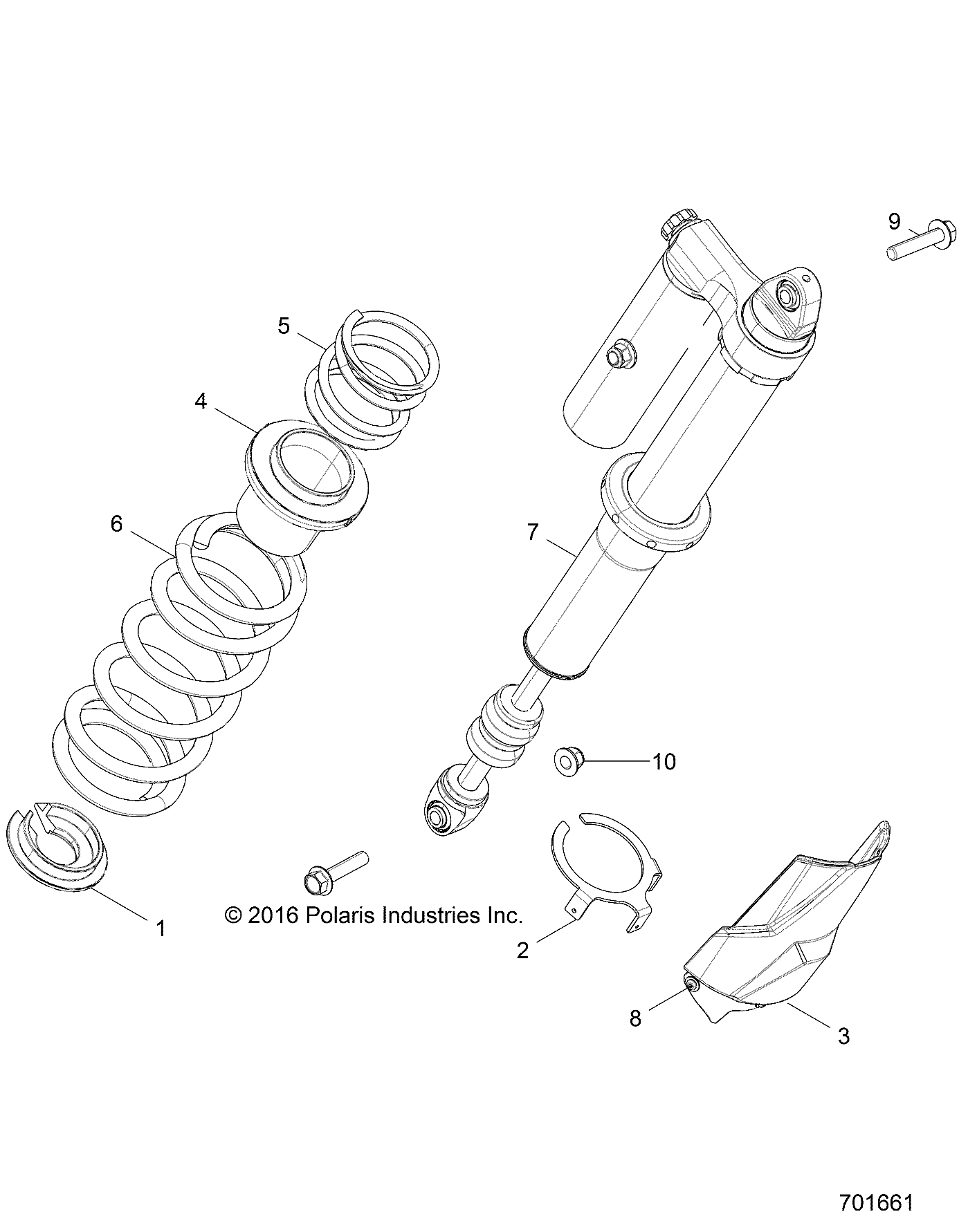 SUSPENSION, REAR SHOCK MOUNTING - Z18VDE99FK/S99CK/FK (701661)