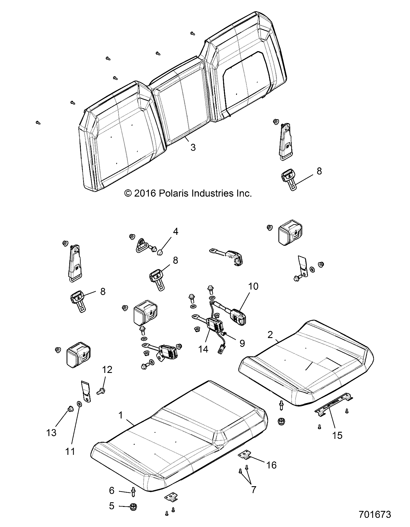 BODY, SEAT - R17RTED1F1 (701673)