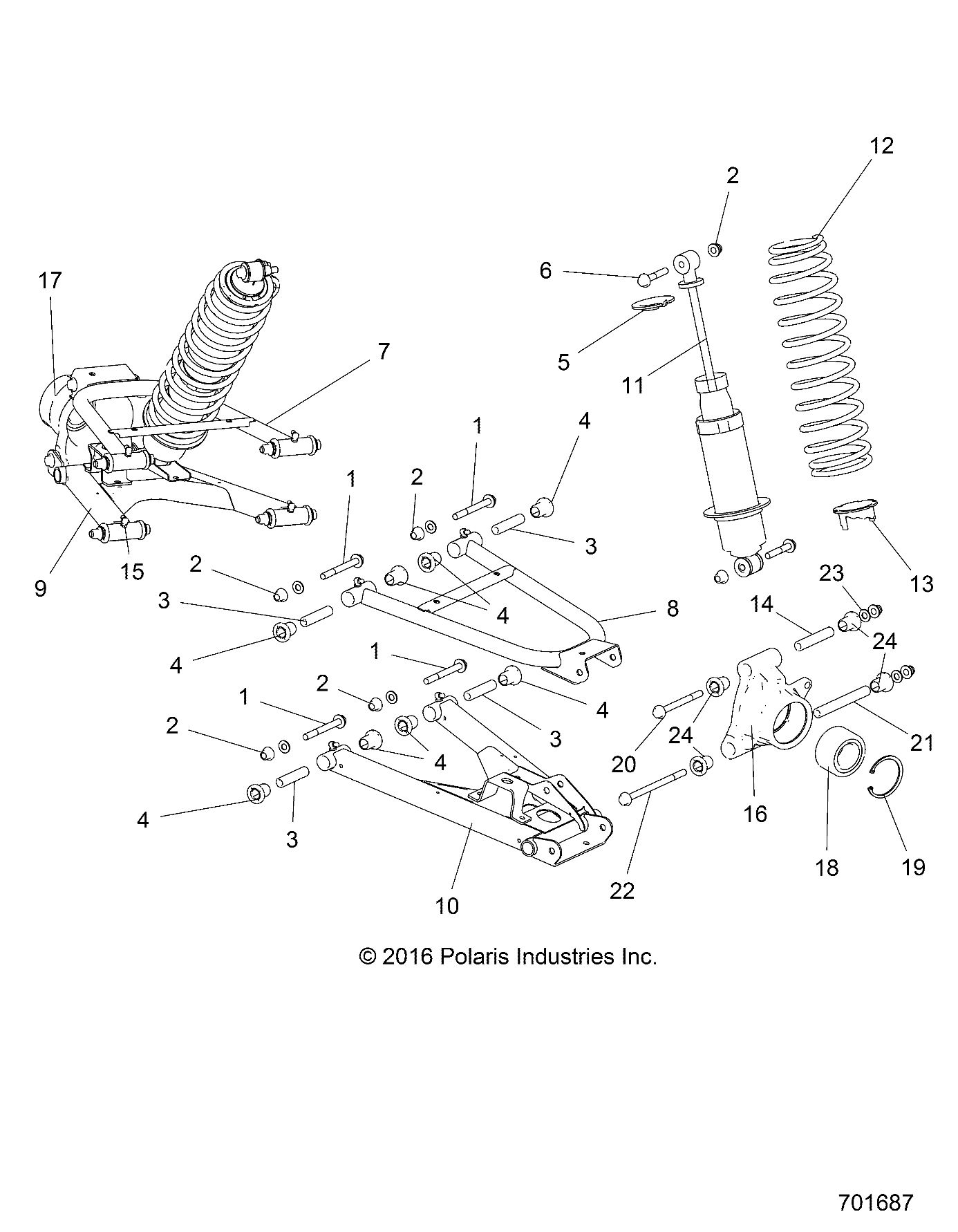 SUSPENSION, REAR - R17RTED1F1/SD1C1 (701687)