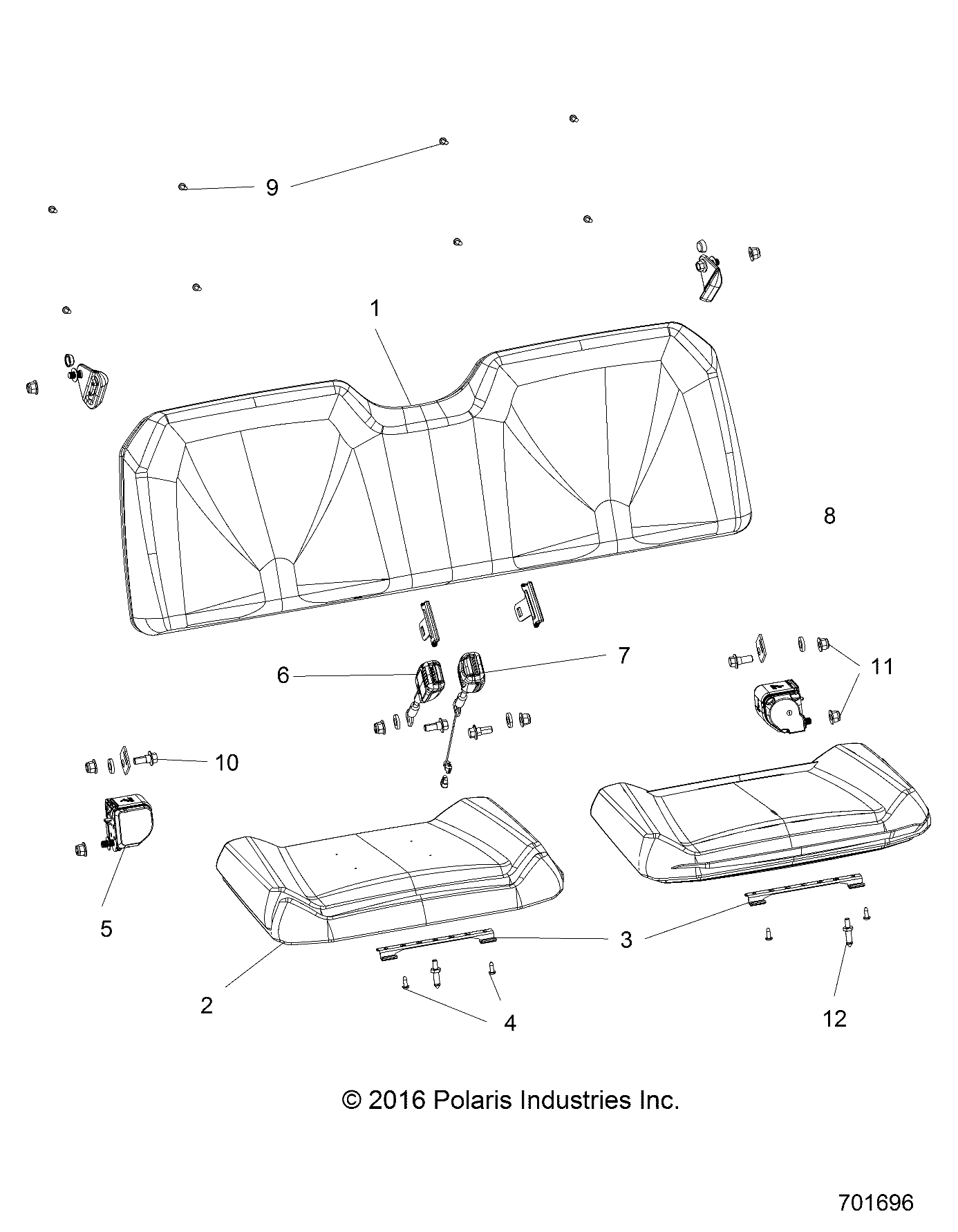 BODY, SEAT AND BELTS - R19RMA57F1/S57F1 (701696)