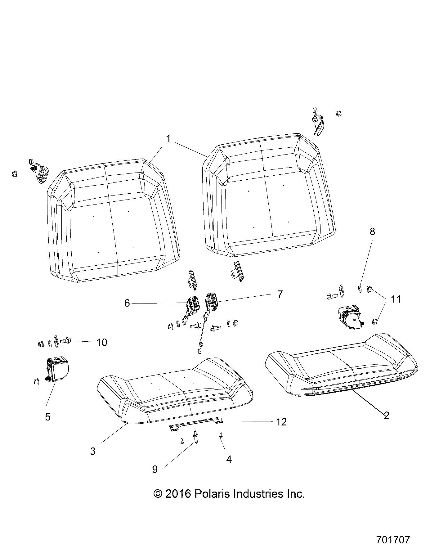 BODY, SEAT AND BELTS - R19RM57C1 (701707)