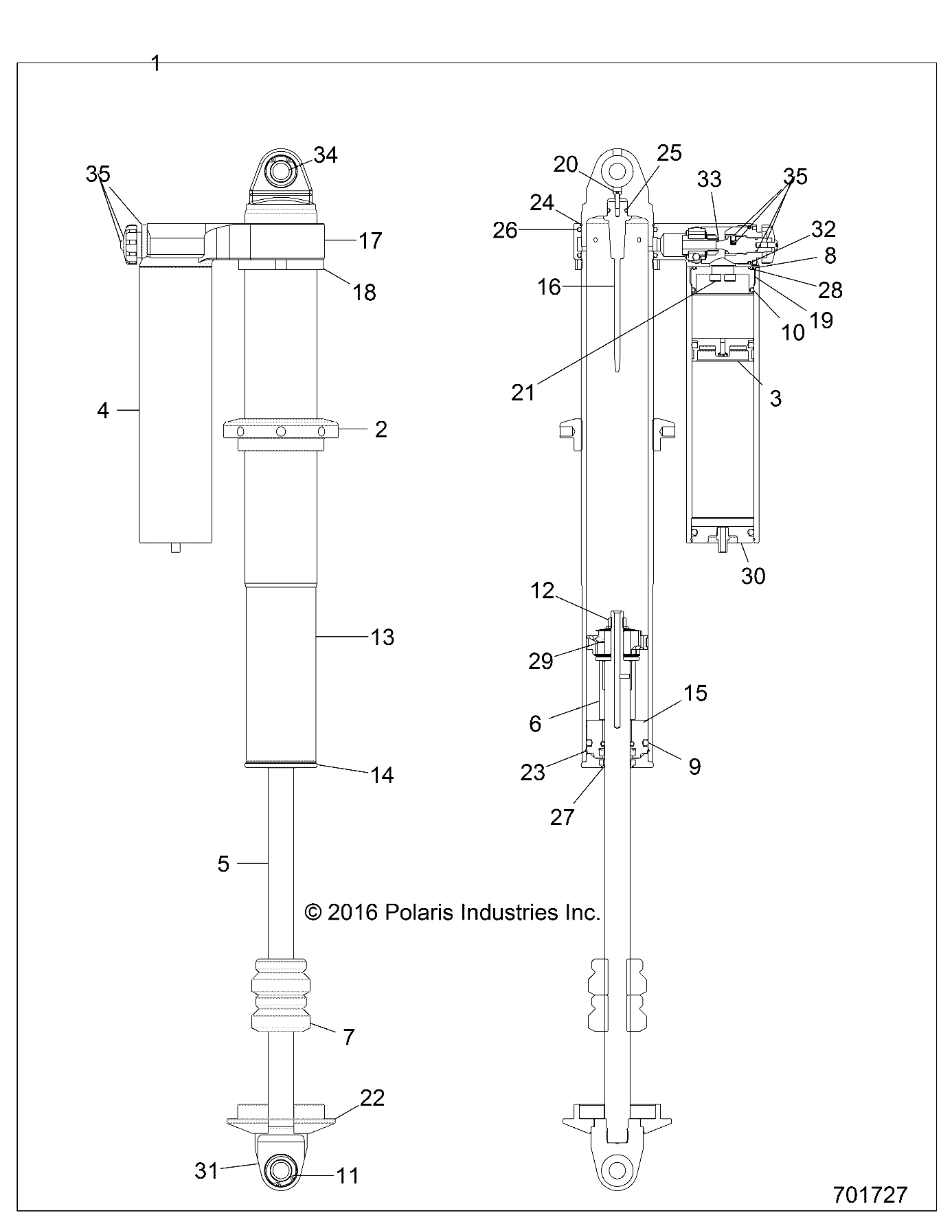 SUSPENSION, REAR SHOCK INTERNALS - Z17VFE99AM/AW/LW/AP/M99AB(701726)