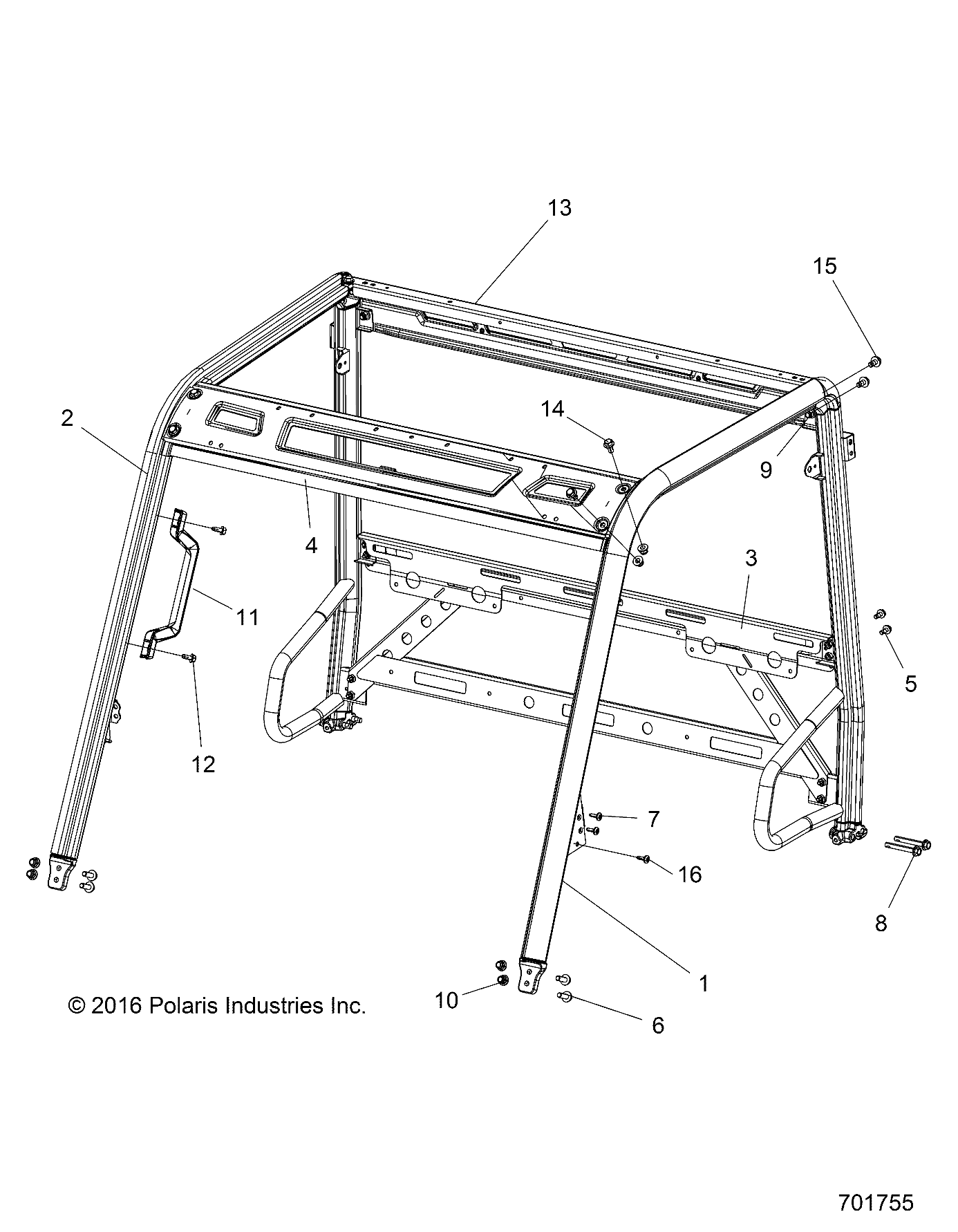 CHASSIS, CAB FRAME - R19RMA57F1/S57C1/F1 (701755)