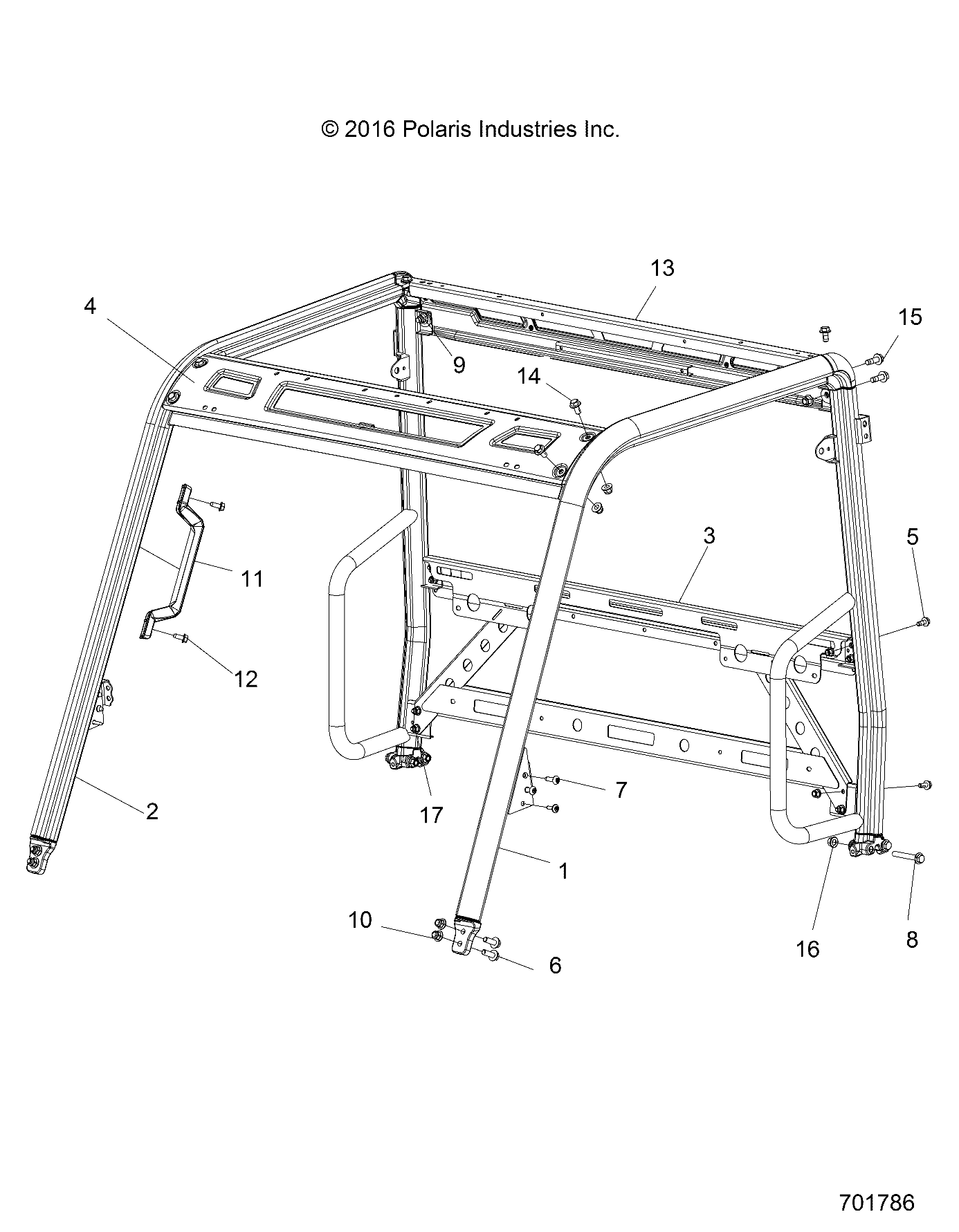 CHASSIS, CAB FRAME - R19RMA50B4/B1 (701786)