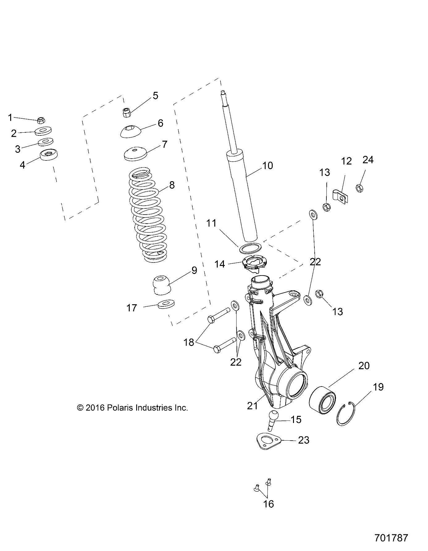 SUSPENSION, FRONT STRUT - R22MAA50A1/A7 (701787)