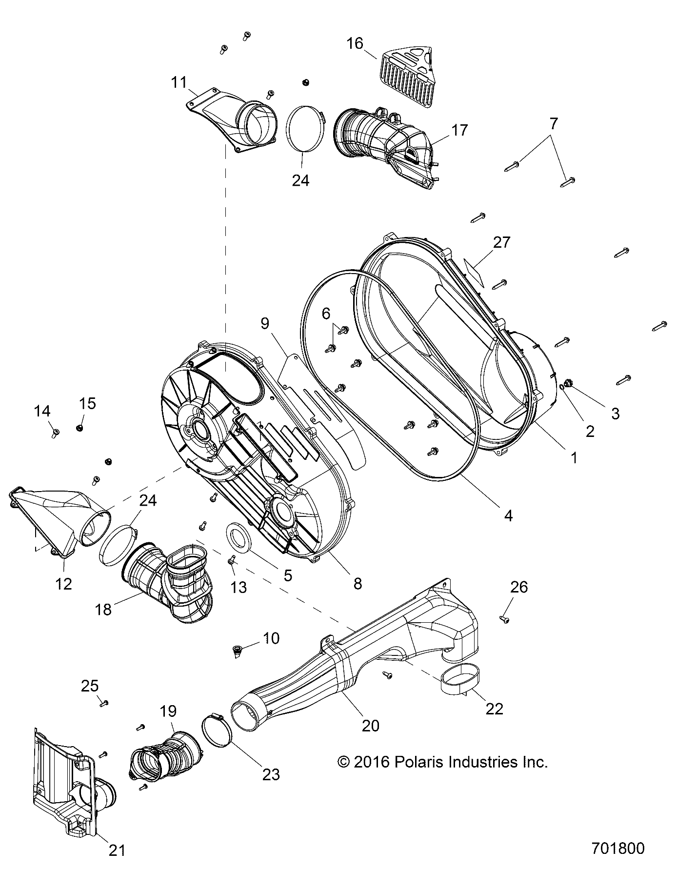 DRIVE TRAIN, CLUTCH COVER - R17RVE99NY (701800)