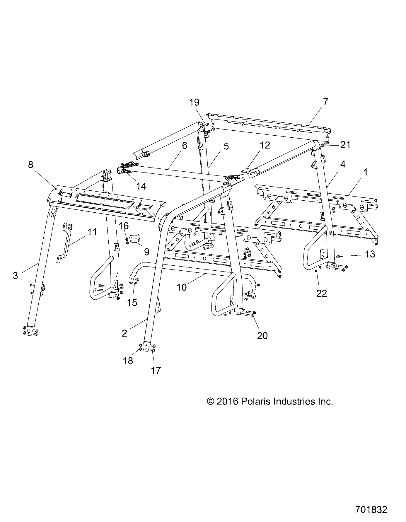 CHASSIS, CAB FRAME - R20M4A57B1/B9/EBH (701832)