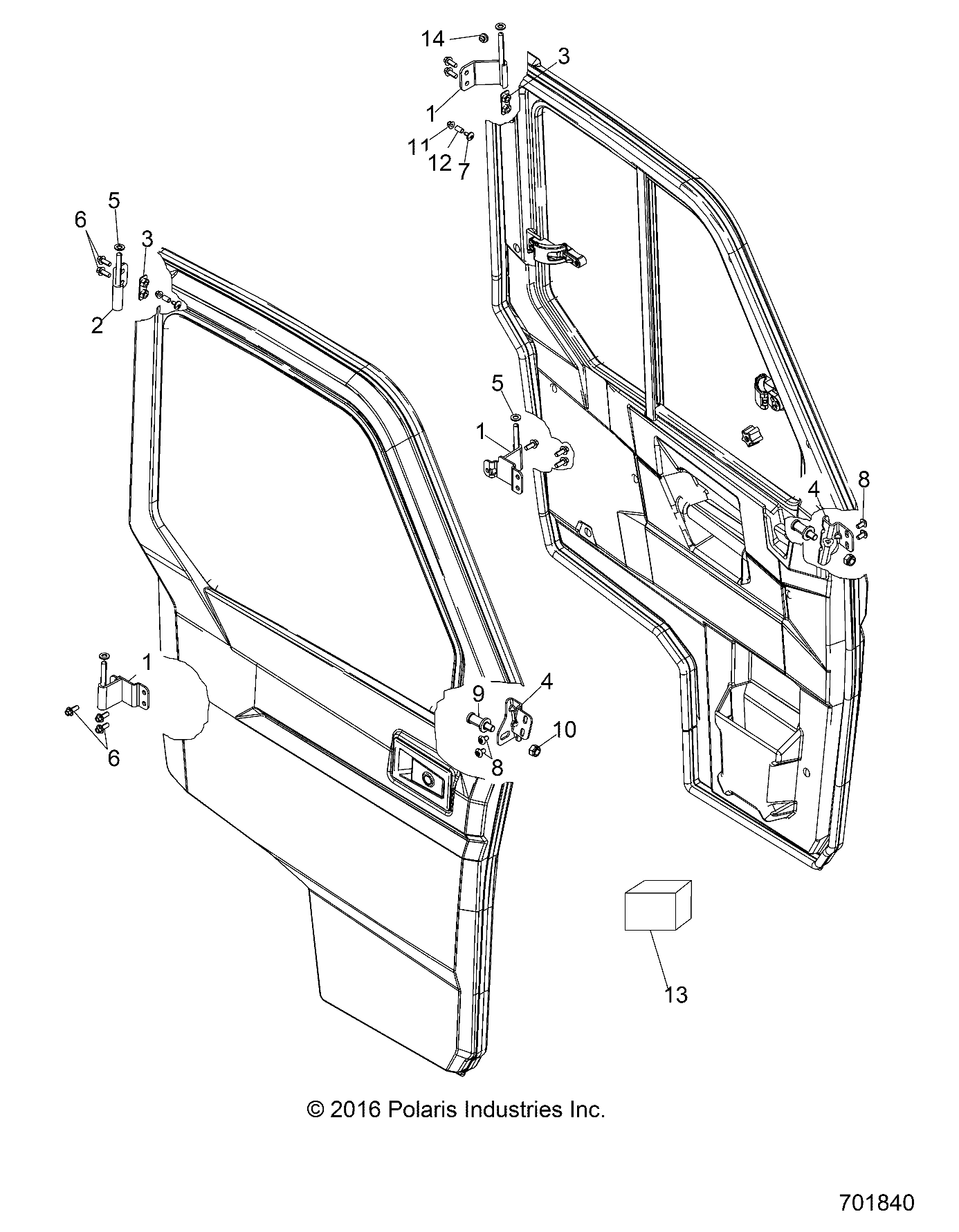 BODY, DOOR, FULL, MOUNTING - R17RVU99AV/BV (701840)