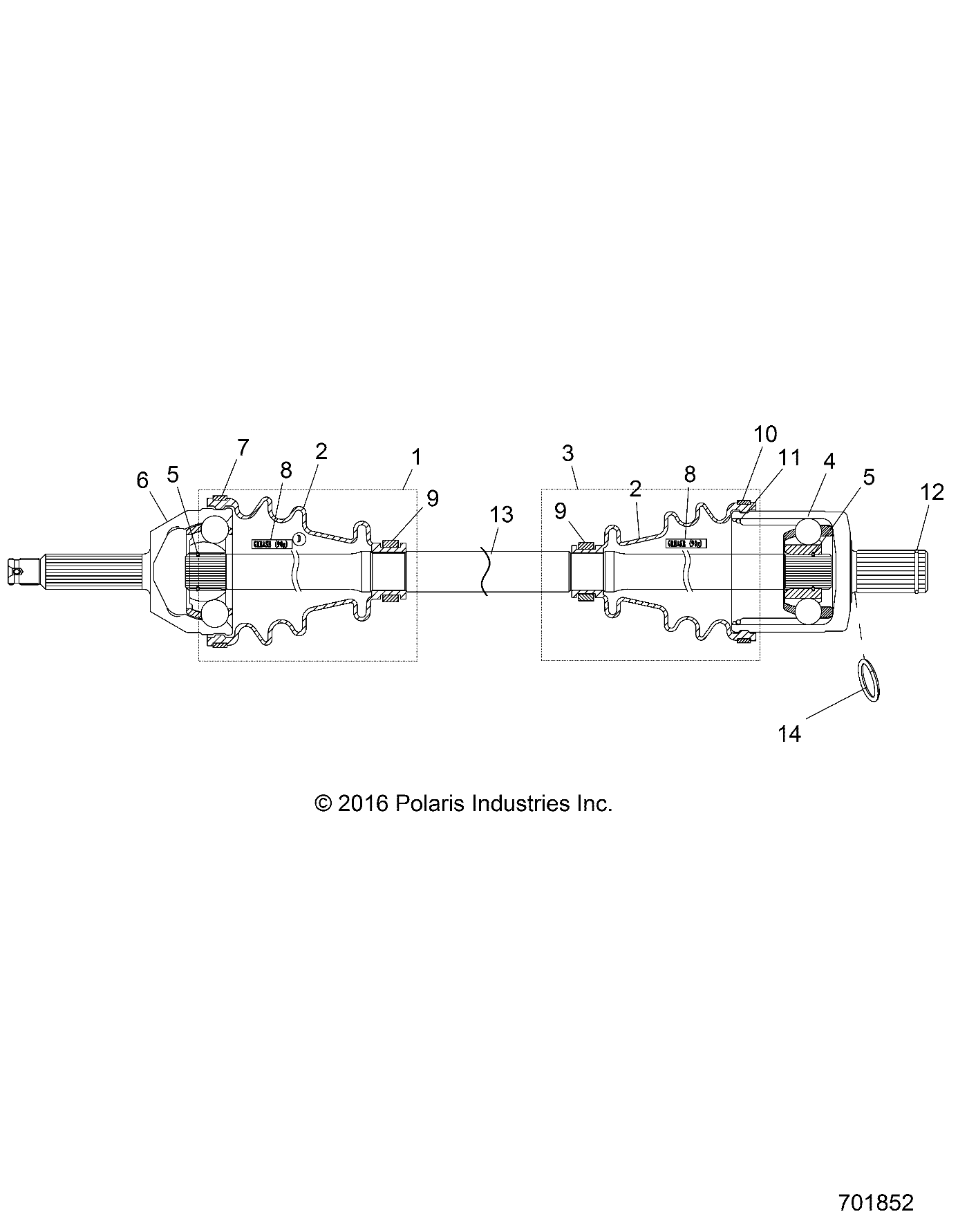 DRIVE TRAIN, FRONT DRIVE SHAFT - R17RMH57A4 (701852)