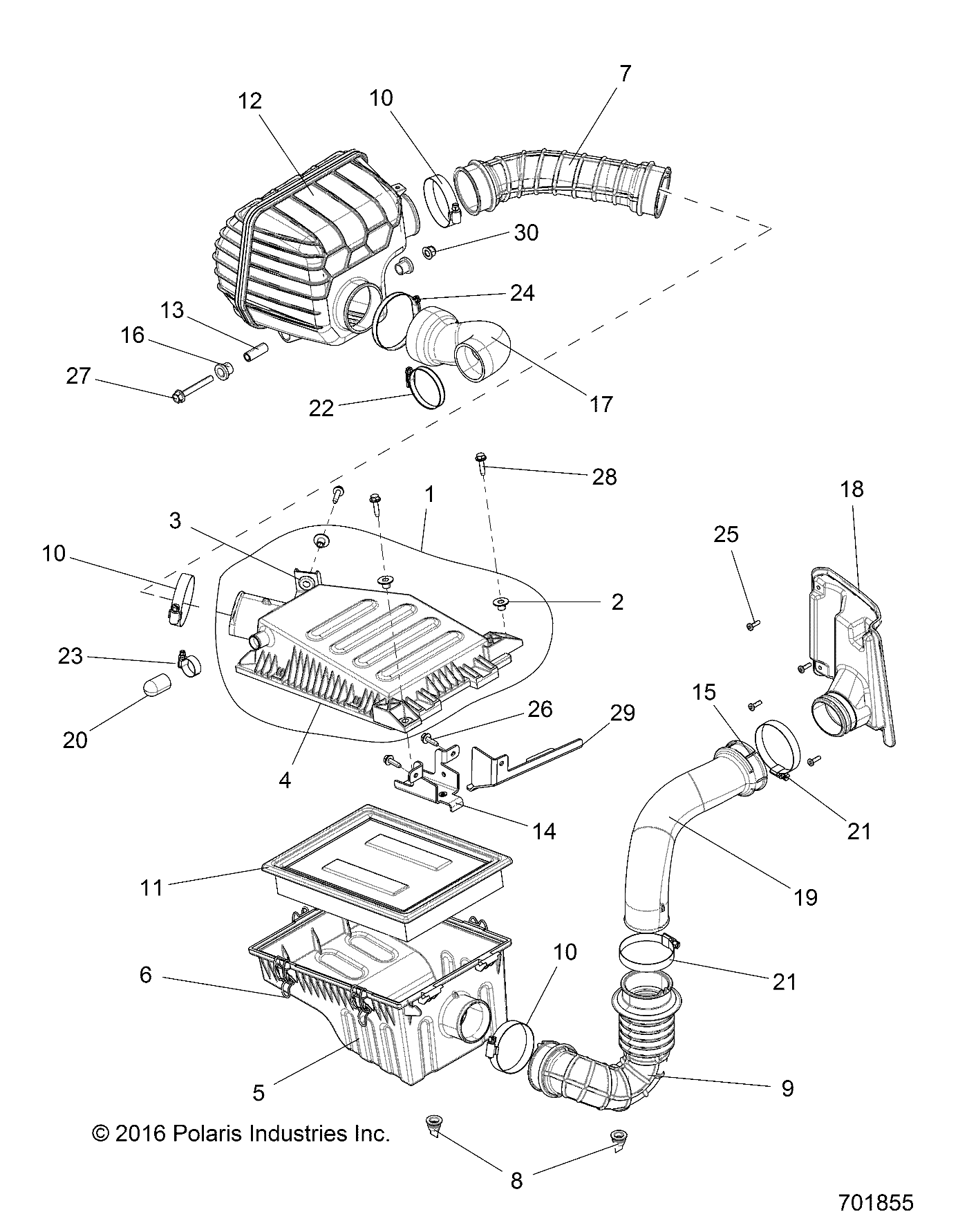 ENGINE, AIR INTAKE - R18RVAD1N1 (701855)