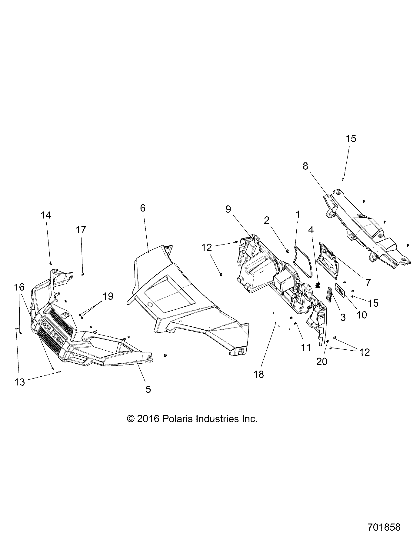 BODY, HOOD, DASH and GRILL - R19RMAE4N8 (701858)