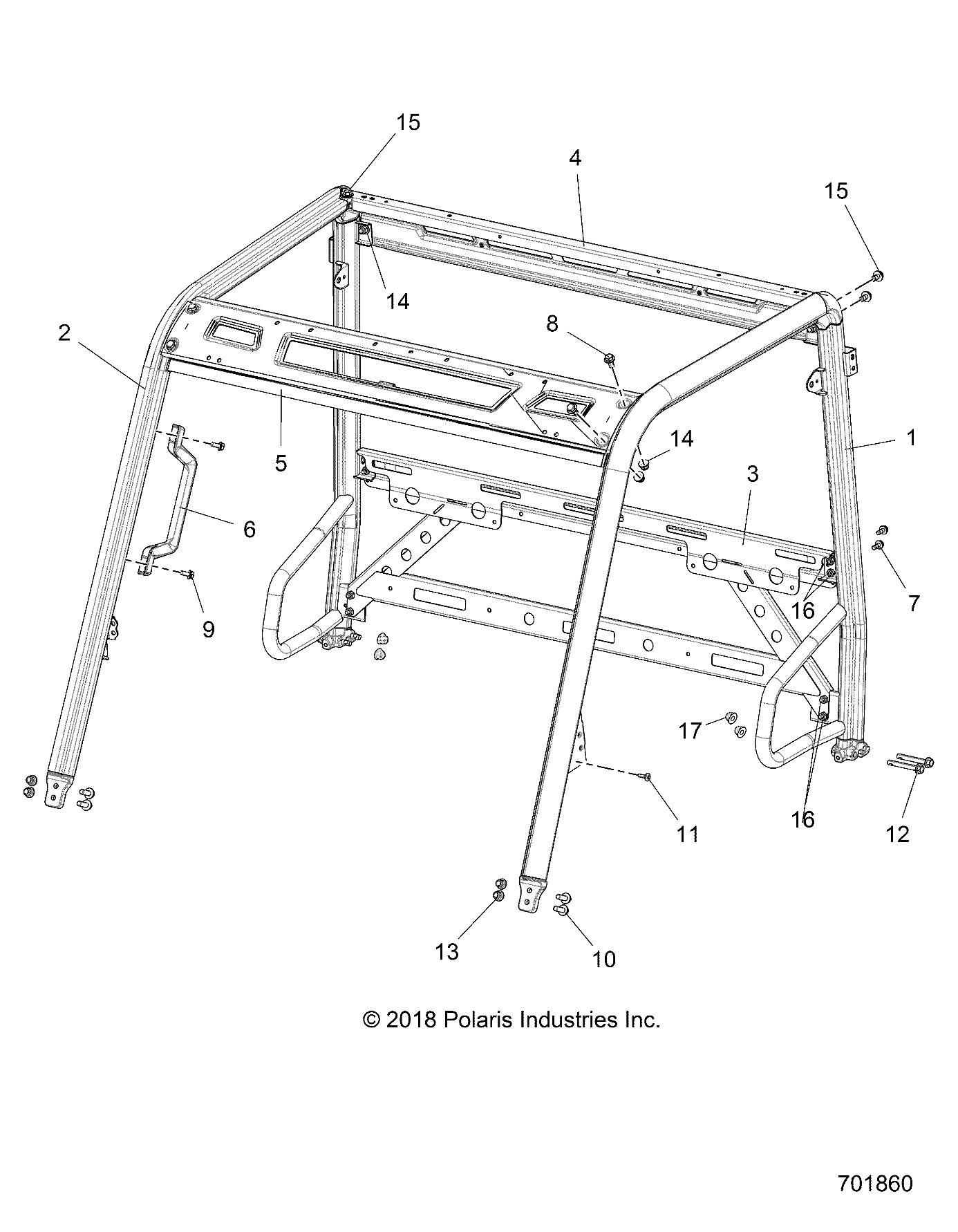 CHASSIS, CAB FRAME - R22MAAE4B8/B9 (701860)