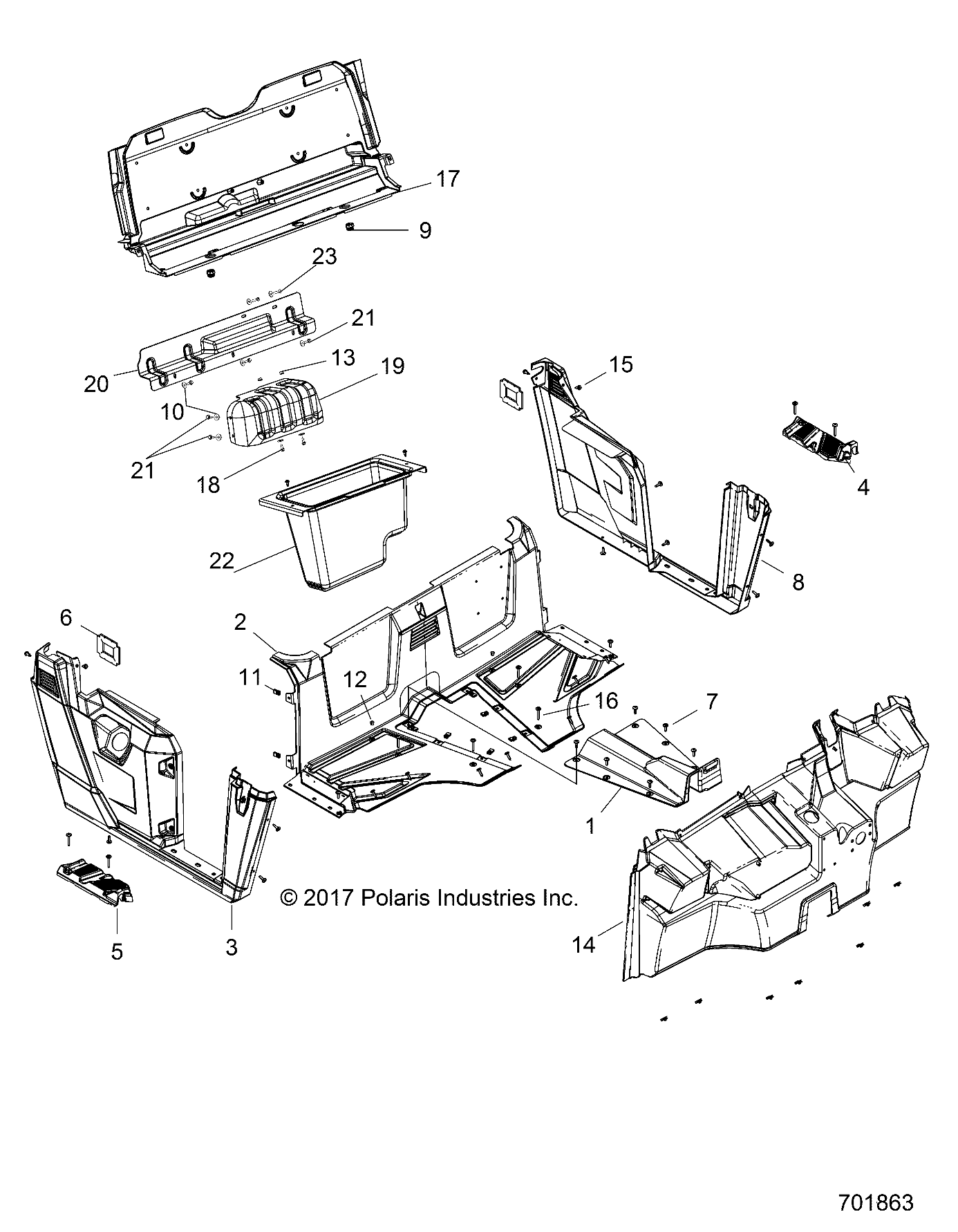 BODY, FLOOR and FENDERS - R20MAA57B1/B9/EBH (701863)