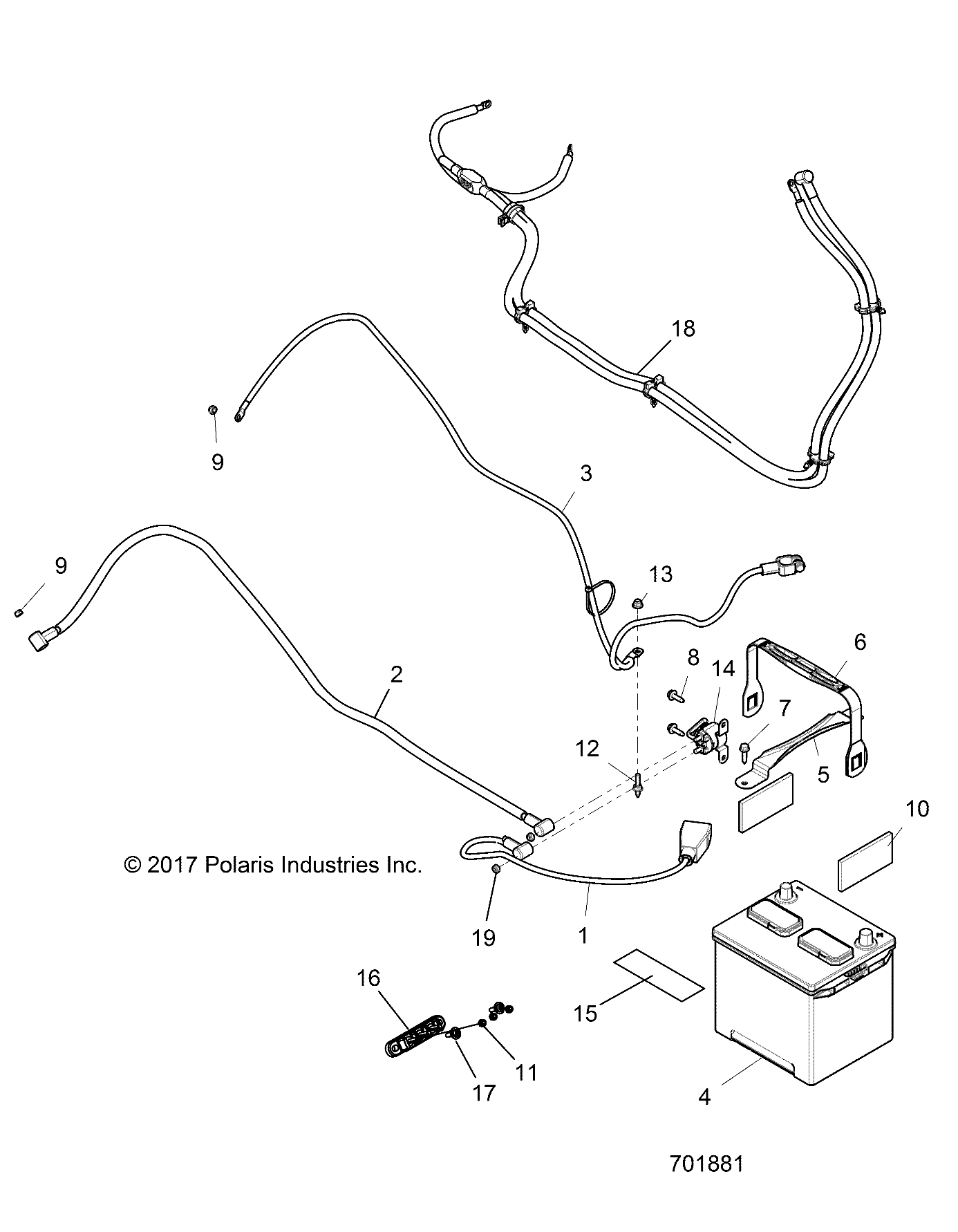 ELECTRICAL, BATTERY - Z18VBE99BW (701881)