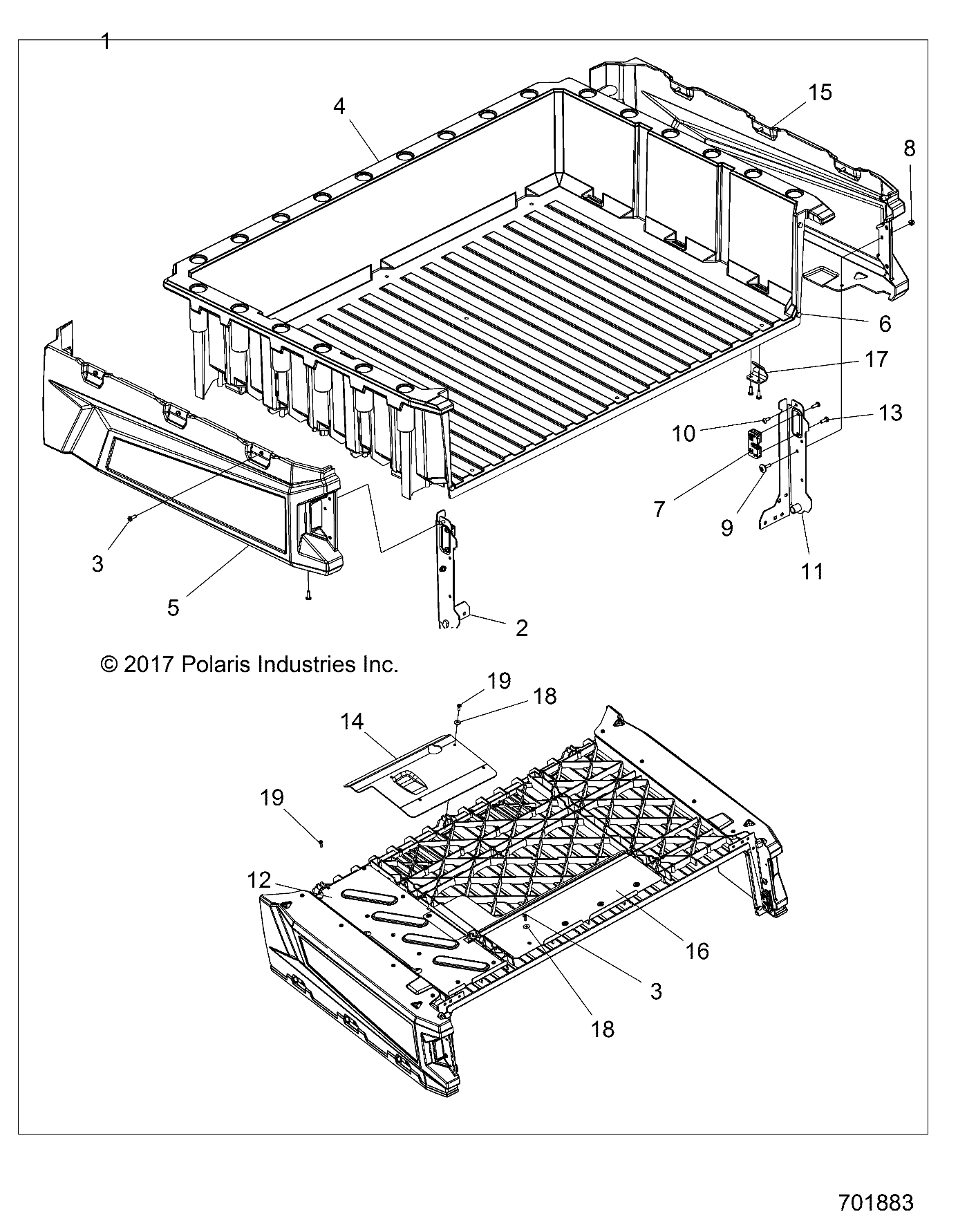 BODY, BOX ASM. - R18RCA57A1/A4/B4/B1/N1 (701883)