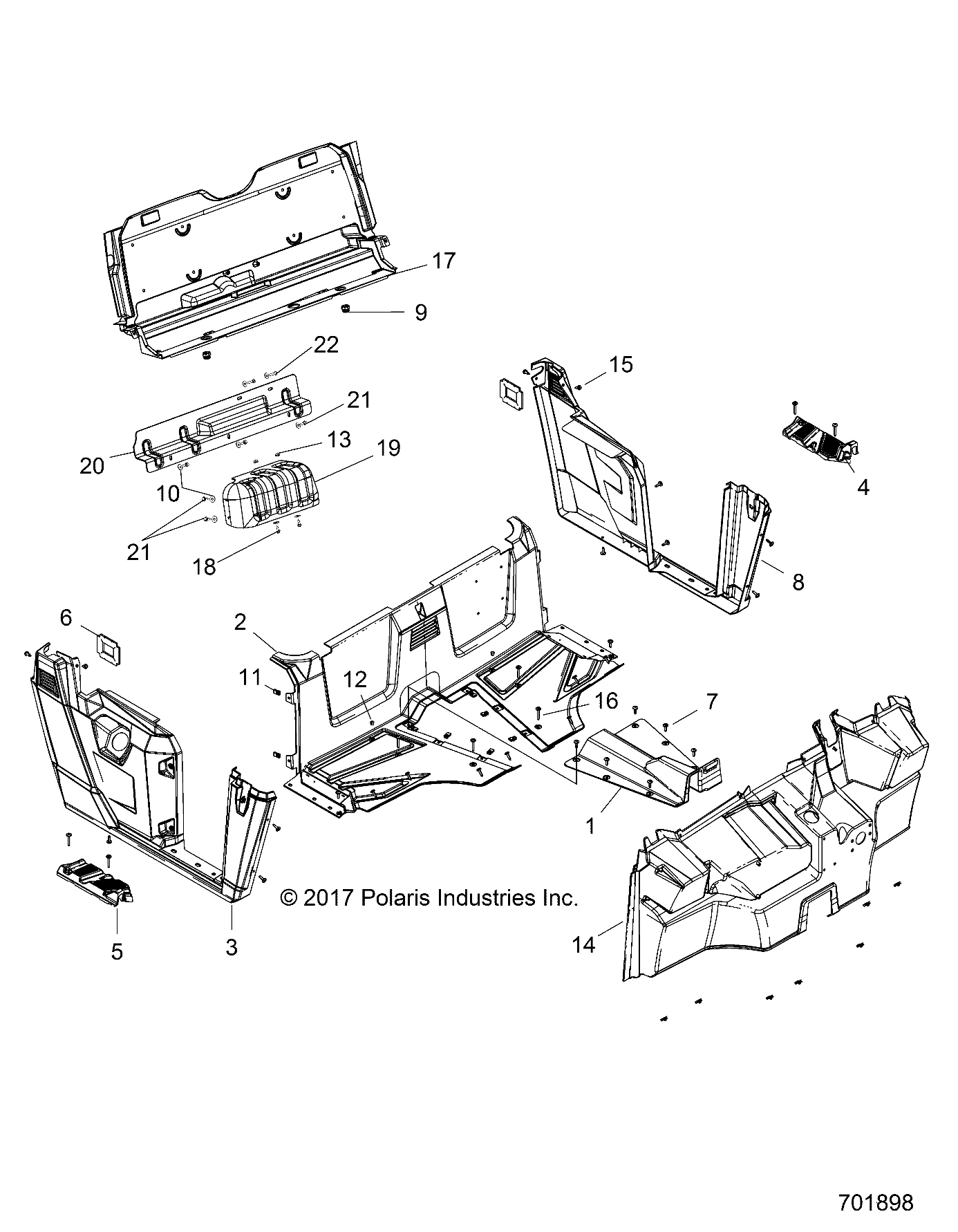 BODY, FLOOR and FENDERS - R18RMA50B4/B1 (701898)