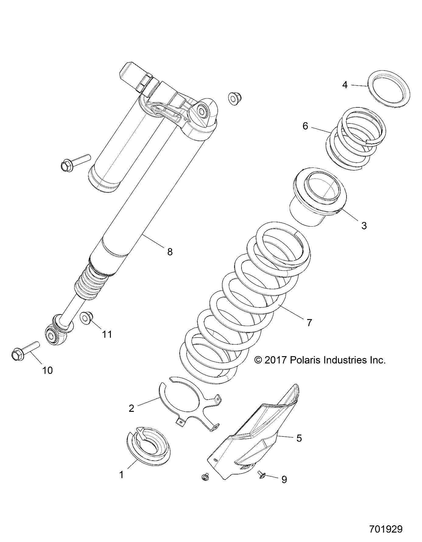 SUSPENSION, REAR SHOCK MOUNTING - Z19VDE92AC/BC/AD/BD/AM/BM/LM/LAG/BG (701929)