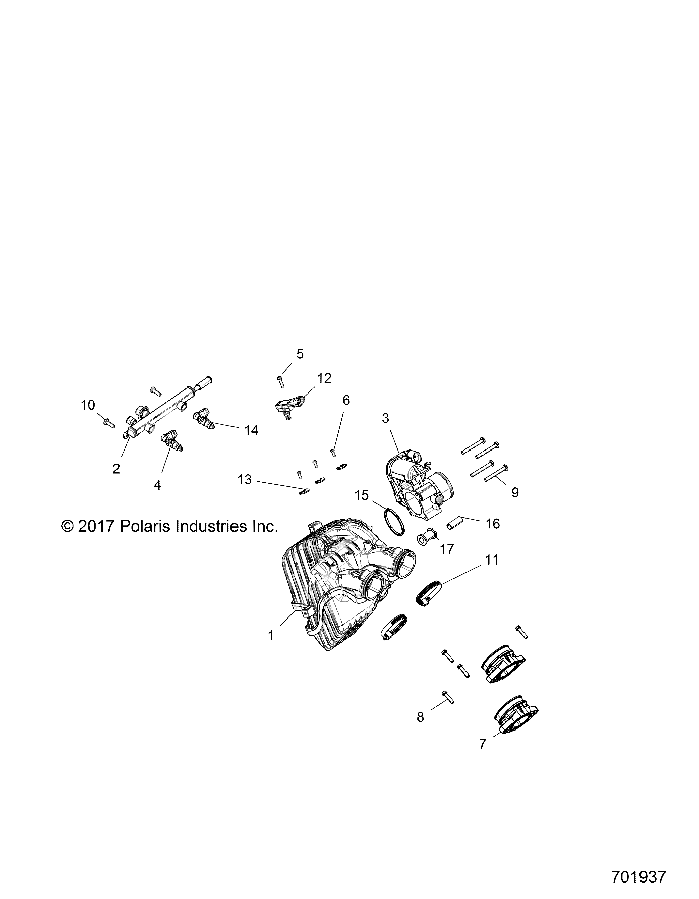 ENGINE, INTAKE and THROTTLE BODY - R18RVU99AS (701937)