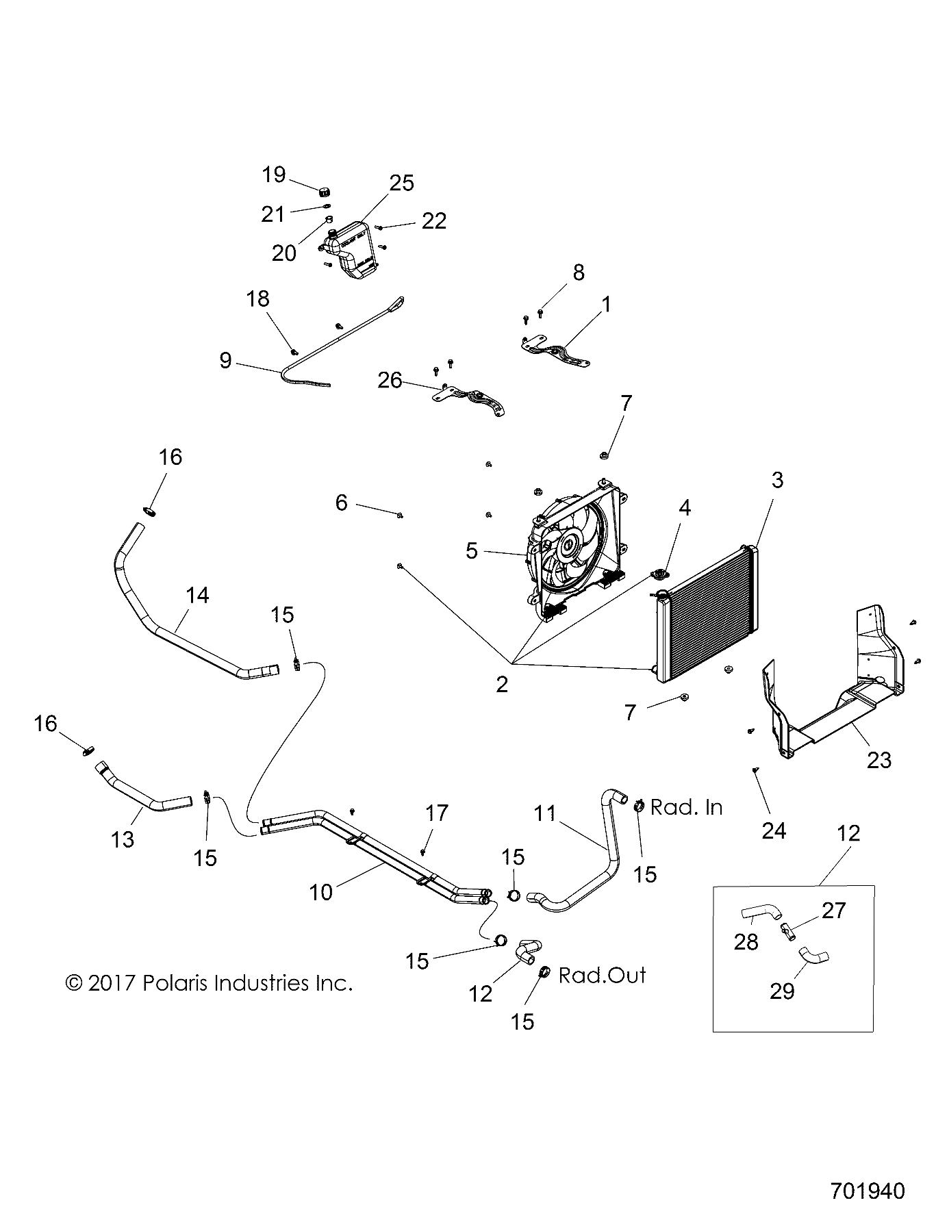 ENGINE, COOLING SYSTEM - R19RVU99AS (701940)