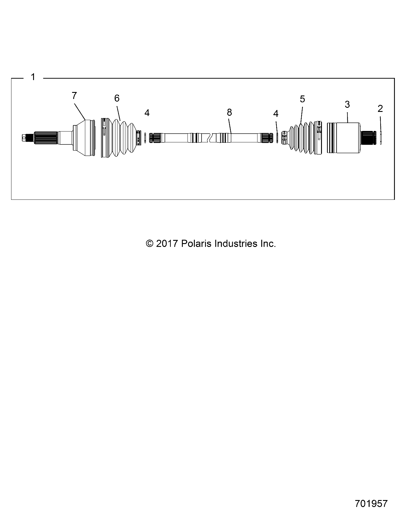 DRIVE TRAIN, REAR DRIVE SHAFT (FROM 7/17/2017) - R17RTM99AM/BM/U99AT/BT (701957)