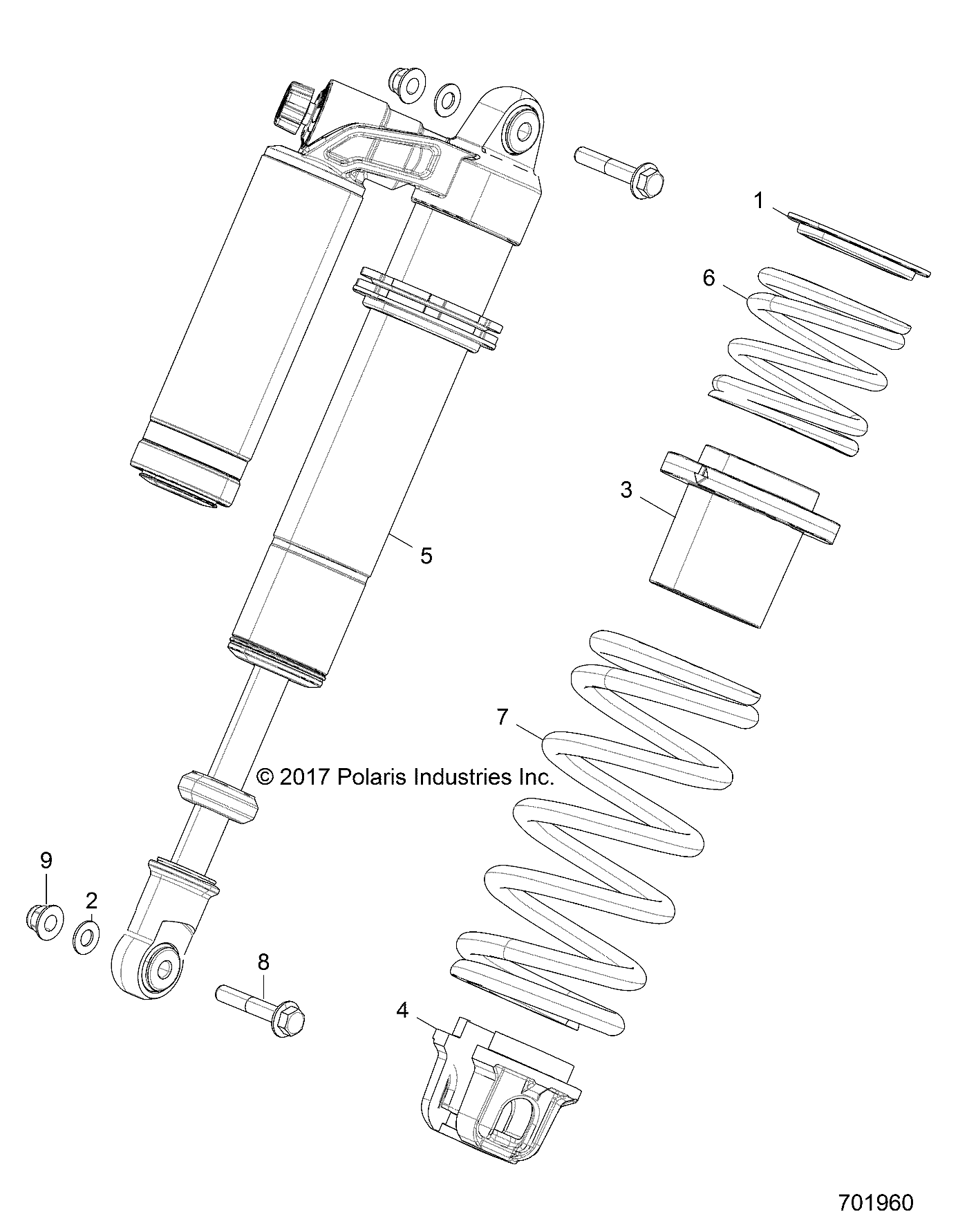 SUSPENSION, FRONT SHOCK MOUNTING - Z18VFE92BS/LBK (701960)